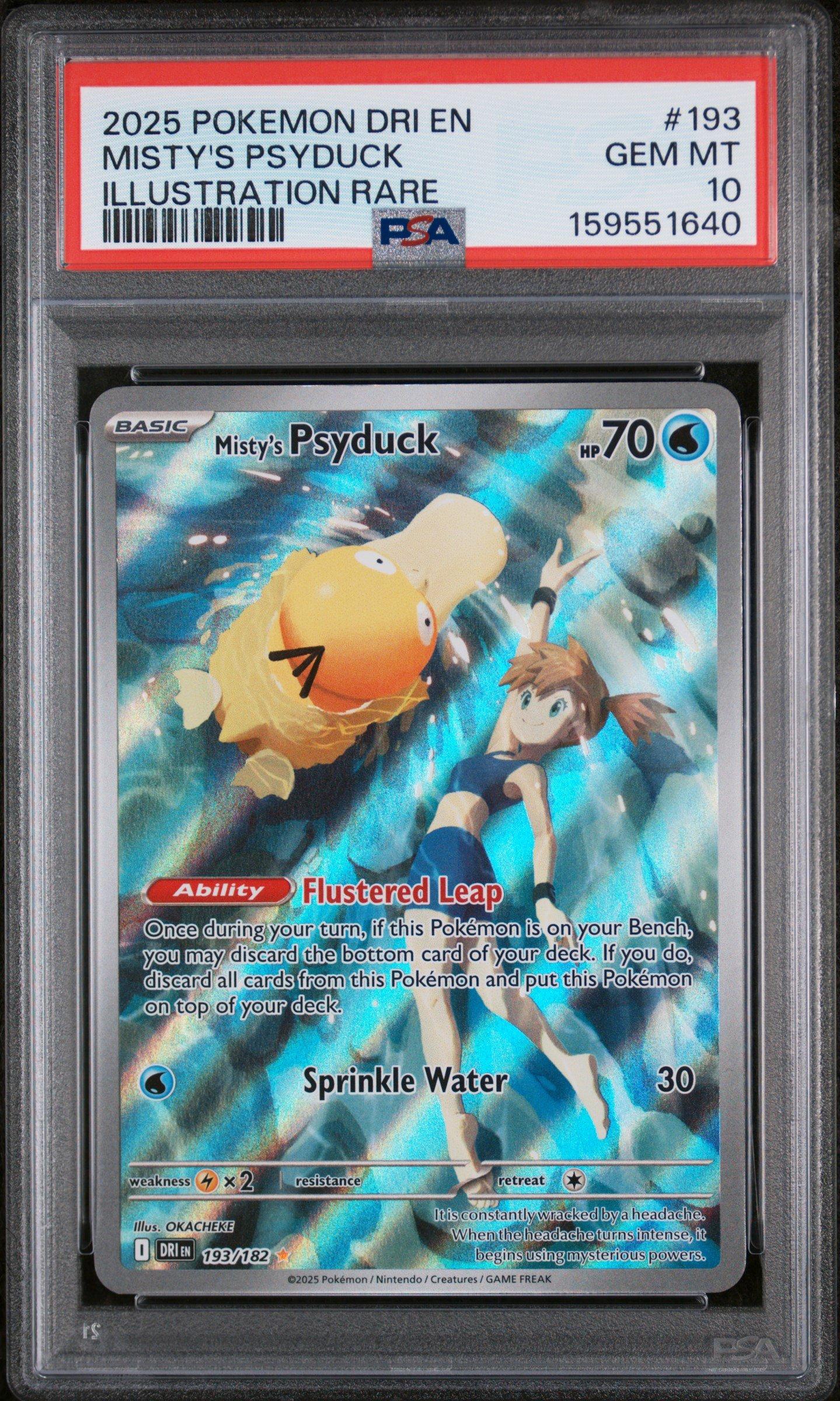 2025 Pokemon Dri En-destined Rivals 193 Misty's Psyduck