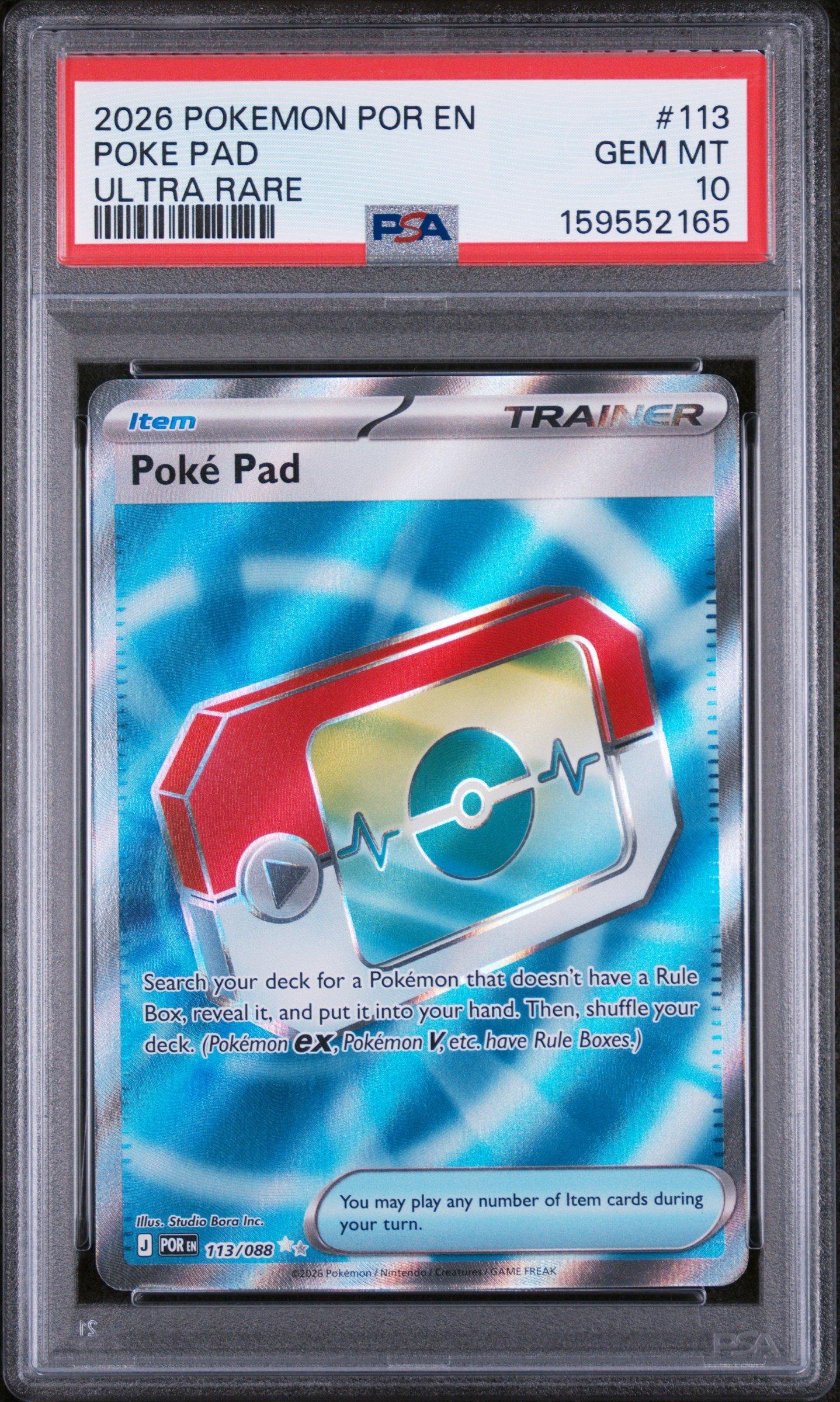 gamestop pokemon graded cards 2026 Pokemon Por En-perfect Order 098 Doublade Illustration Rare PSA 10