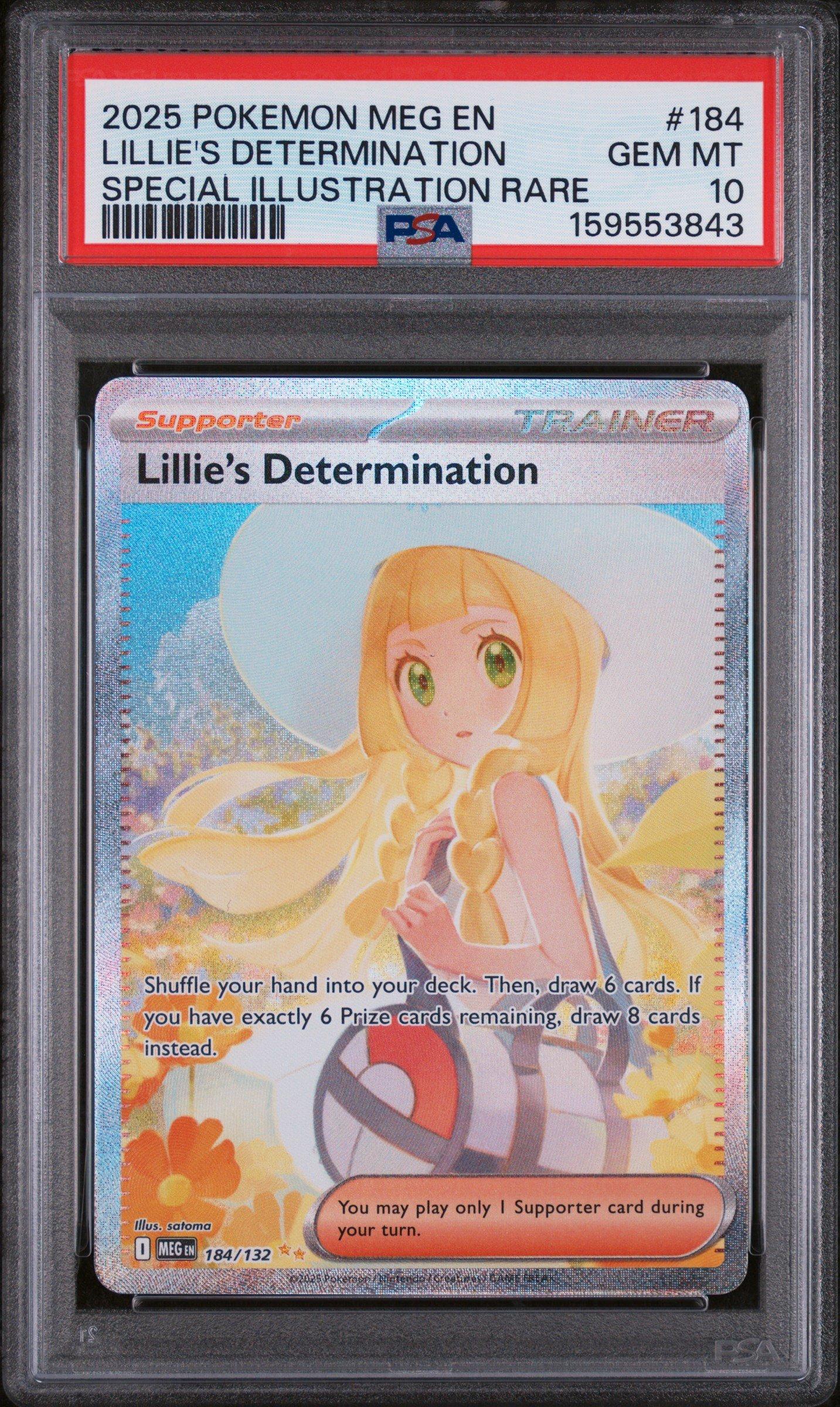2025 Pokemon Meg En-mega Evolution 184 Lillie's Determination