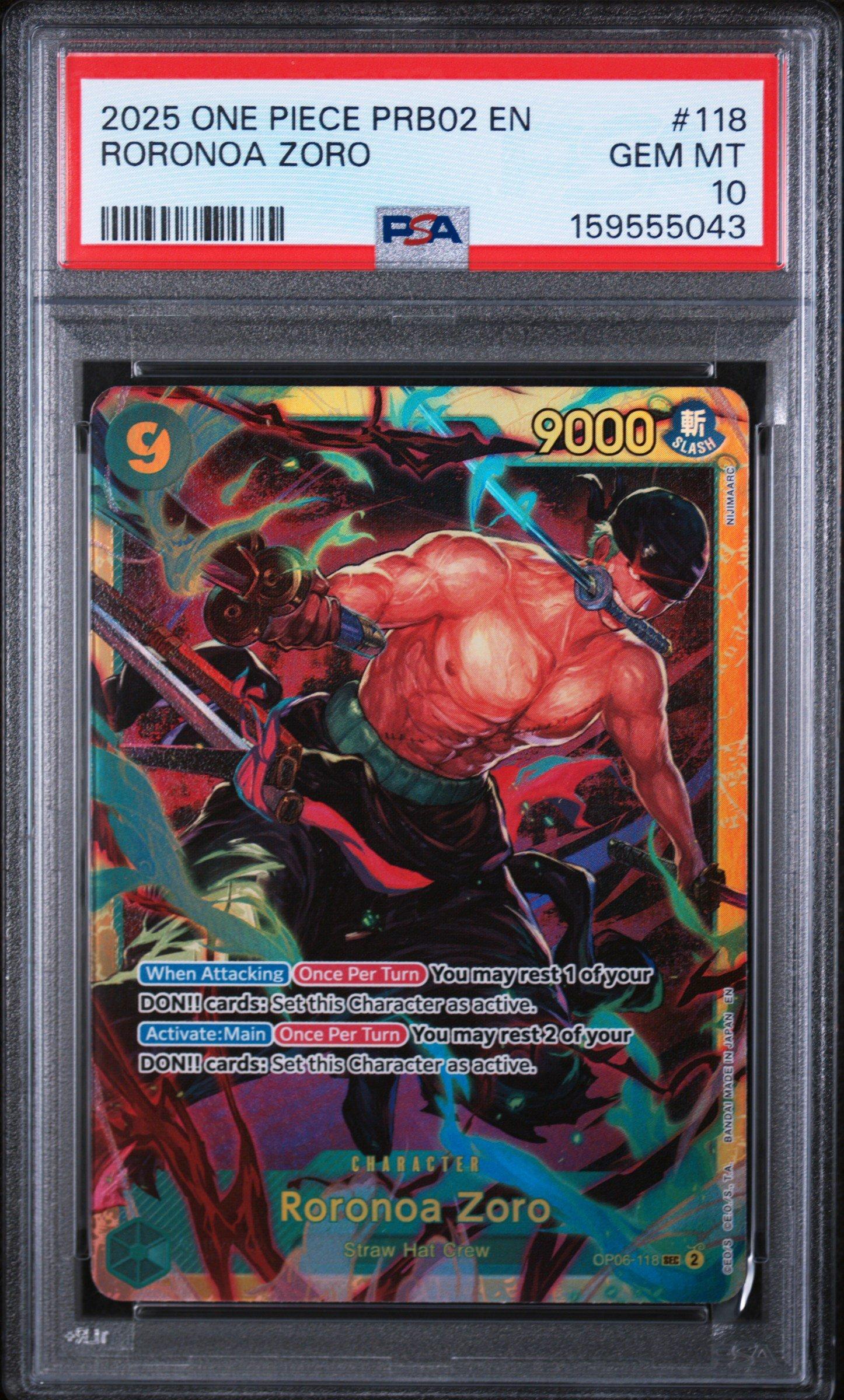 2025 One Piece Prb02-premium Booster -one Piece Card The Best- Vol