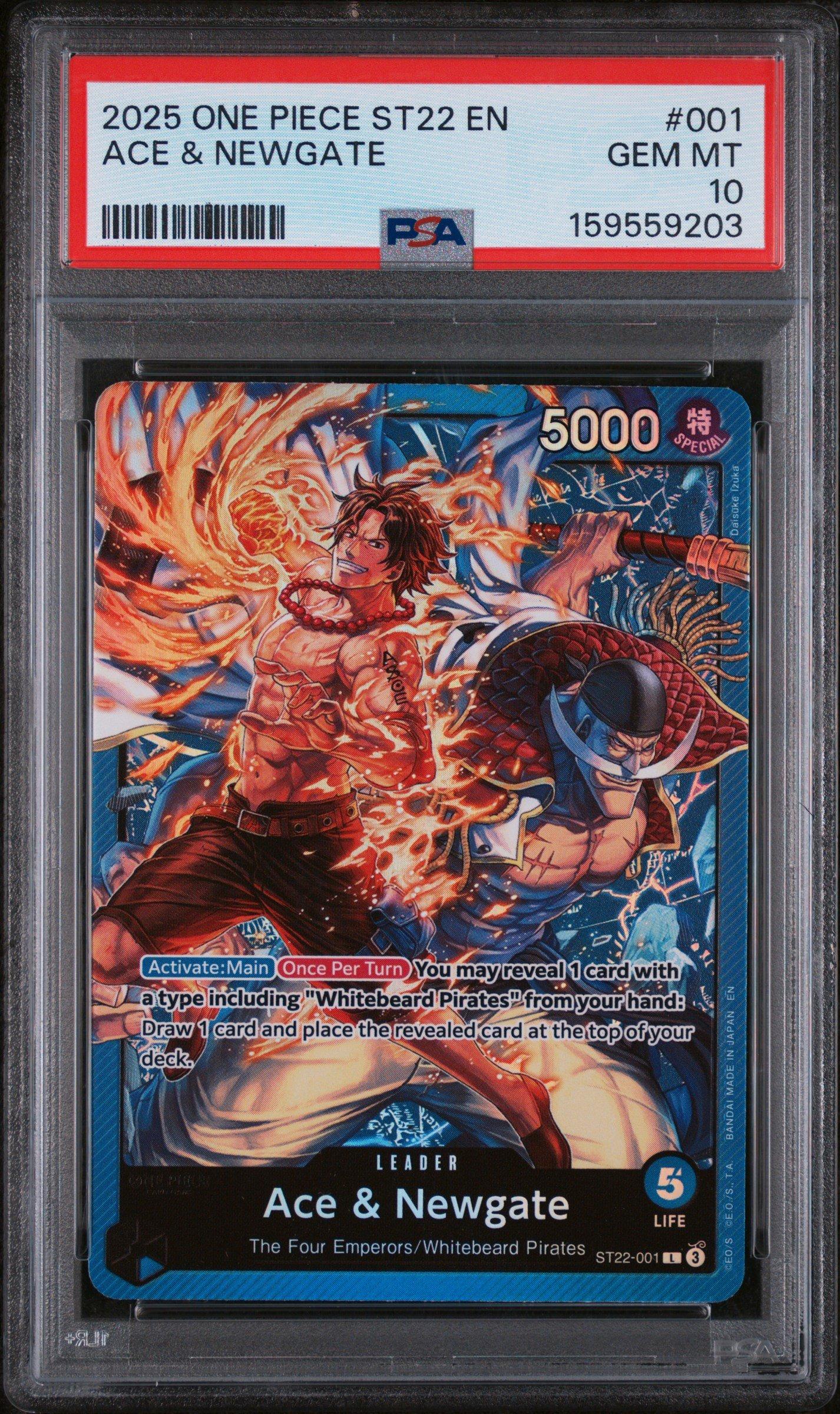 2025 One Piece Starter Deck St22-ace & Newgate 001 Ace & Newgate