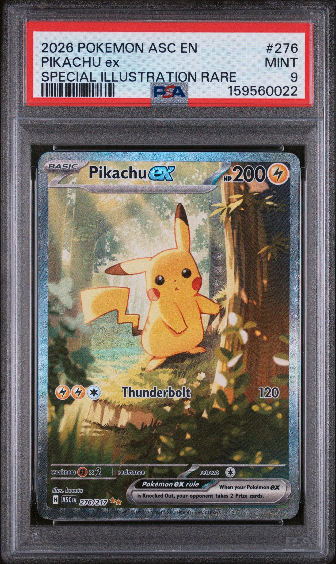 2026 Pokemon Asc En-ascended Heroes 276 Pikachu Ex Special