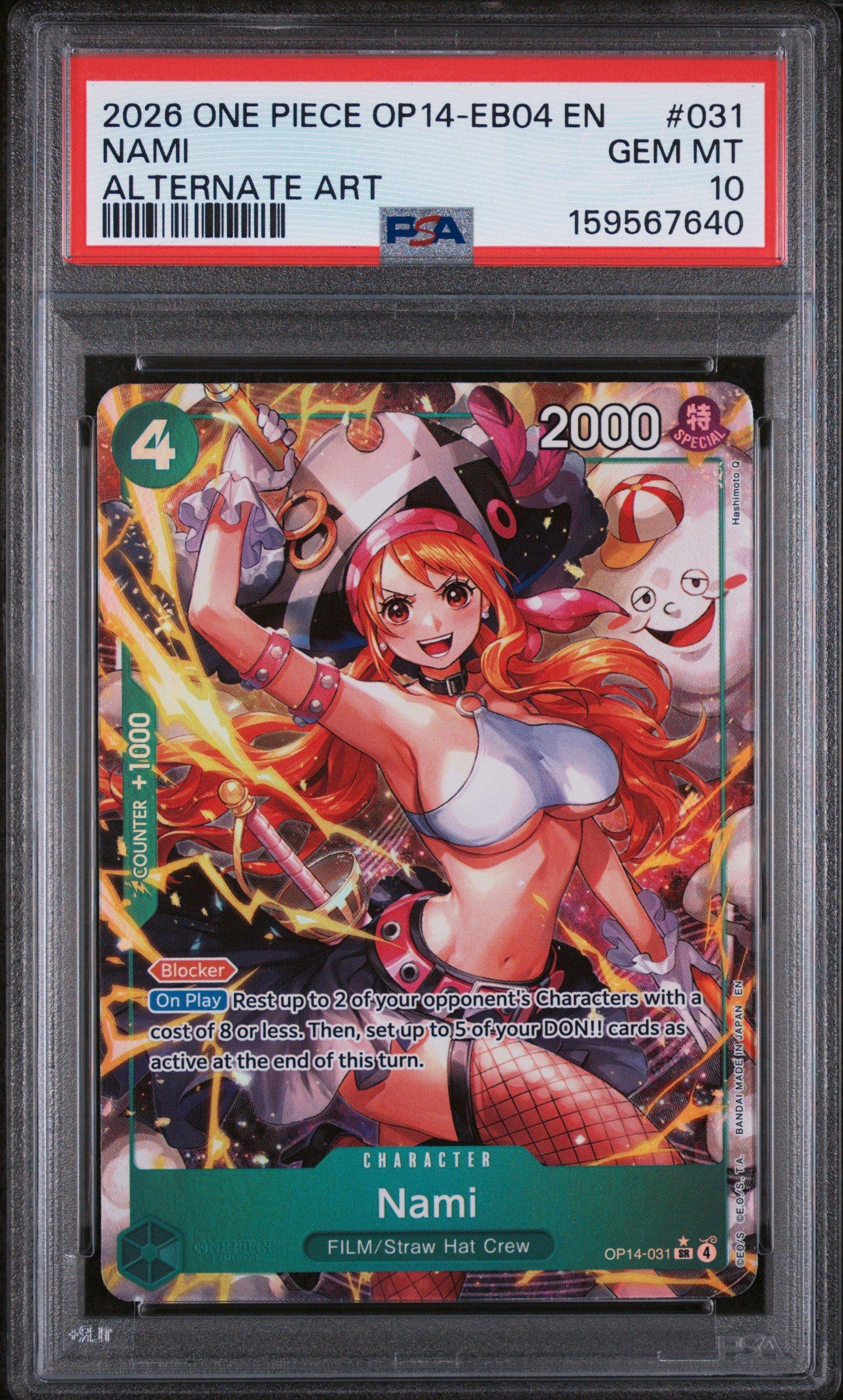 2026 One Piece Op14-eb04-the Azure Sea's Seven 031 Nami Alternate