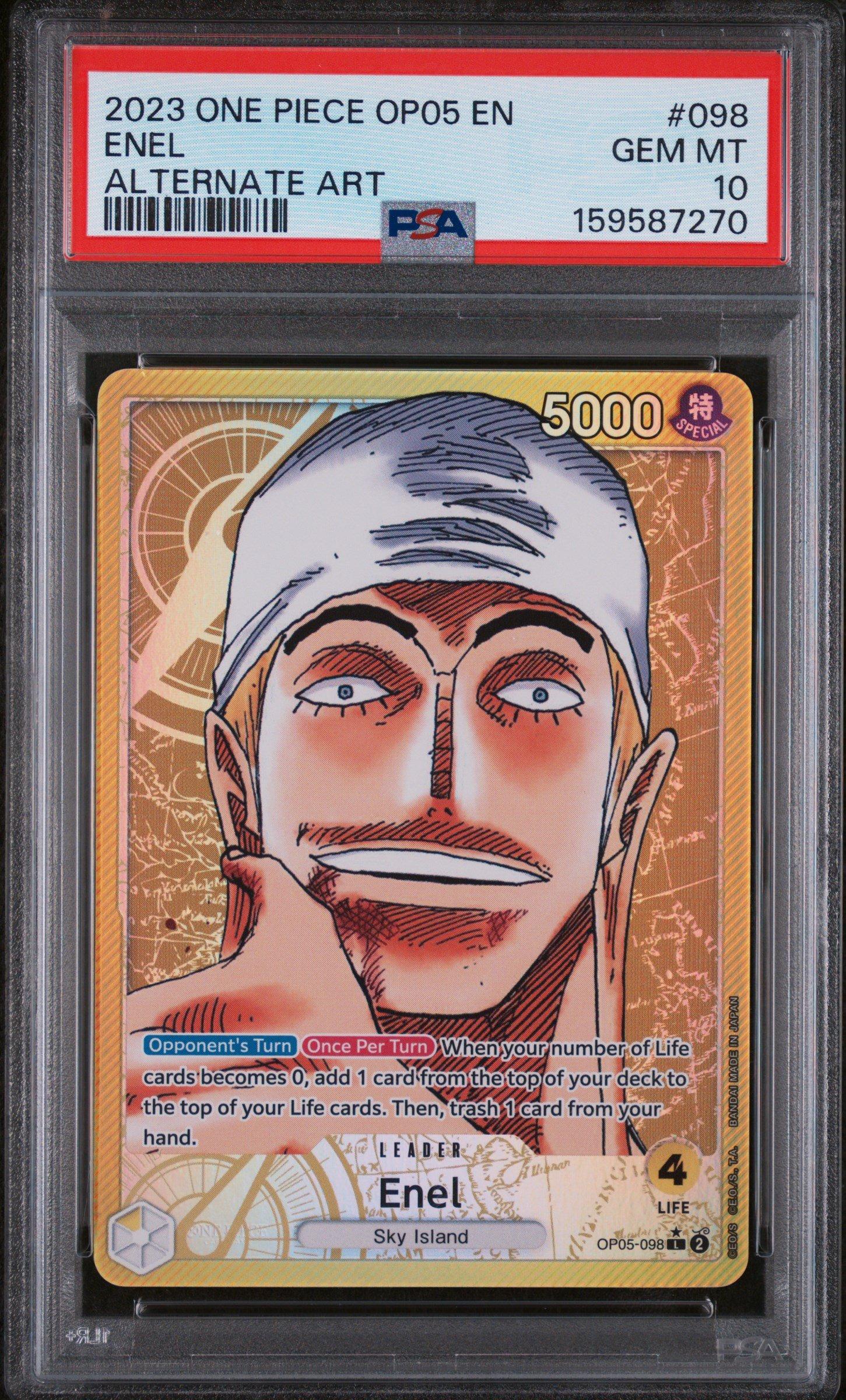 2023 One Piece Op05-awakening Of The New Era 098 Enel Alternate