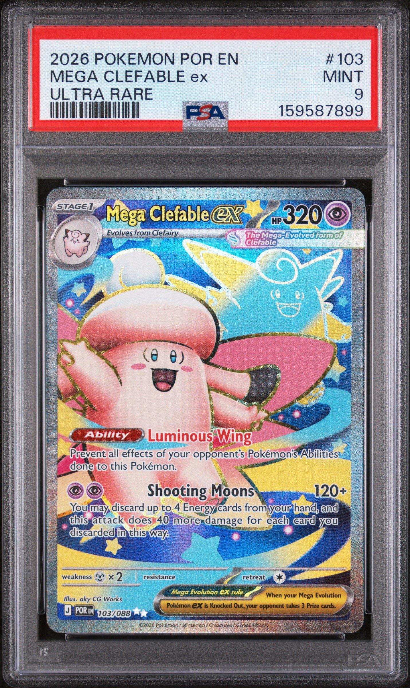 clefable ex pokemon card value 2026 Perfect Order #119 Mega Special Illustration Rare and this attack does 40 more damage for each card you discarded in this way. Clefable ex - Flight of
