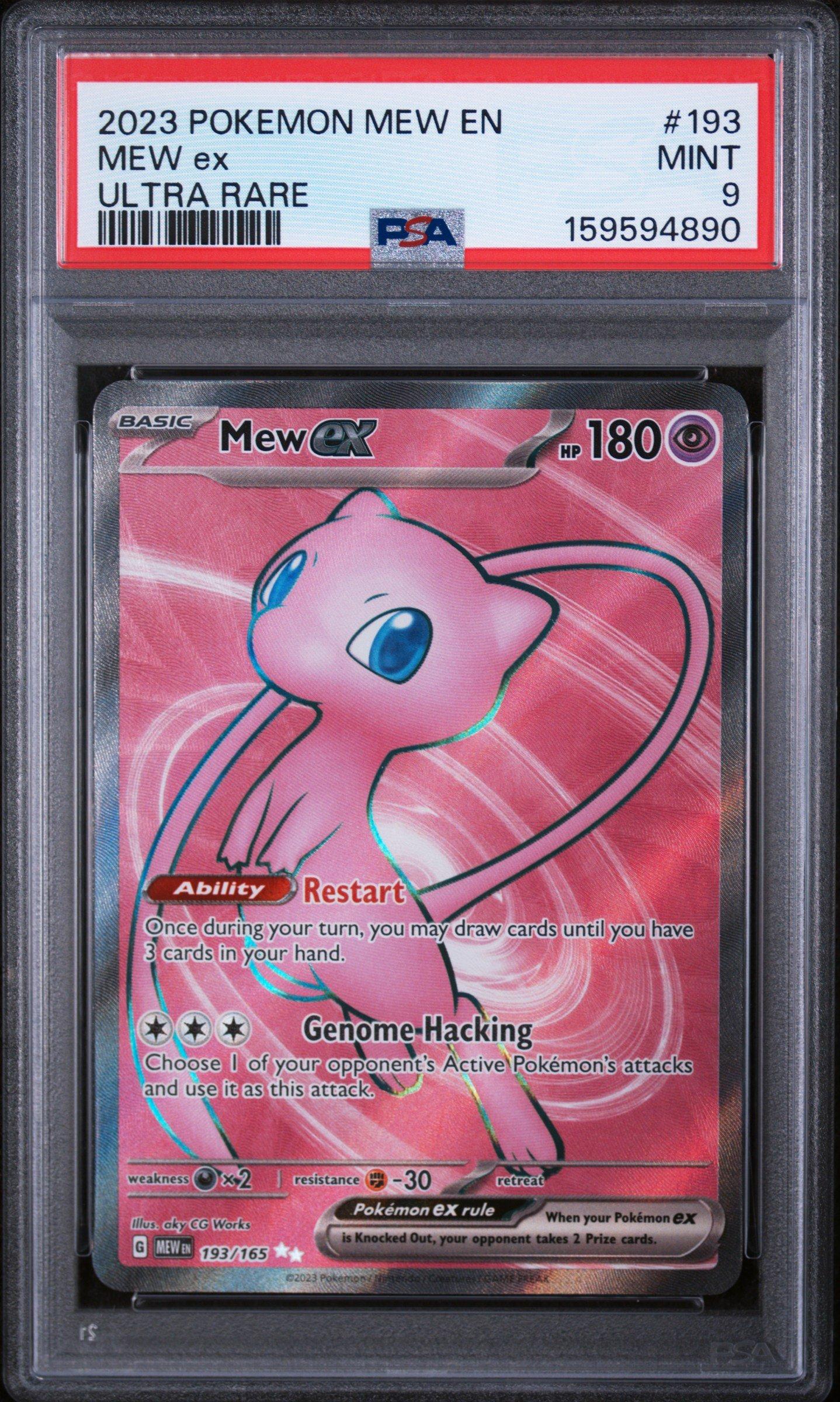 2023 Pokemon Mew En-151 193 Mew Ex Ultra Rare PSA 9 Graded Card