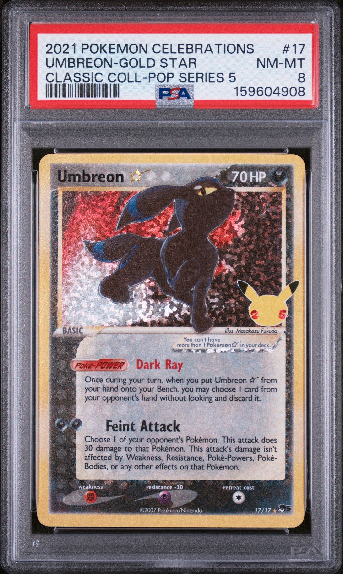 pokemon celebrations gold cards Pokémon TCG: Ultra-Premium Collection this card is the perfect way to showcase your collection. Umbreon-Gold Star (17) 2021 Pokemon