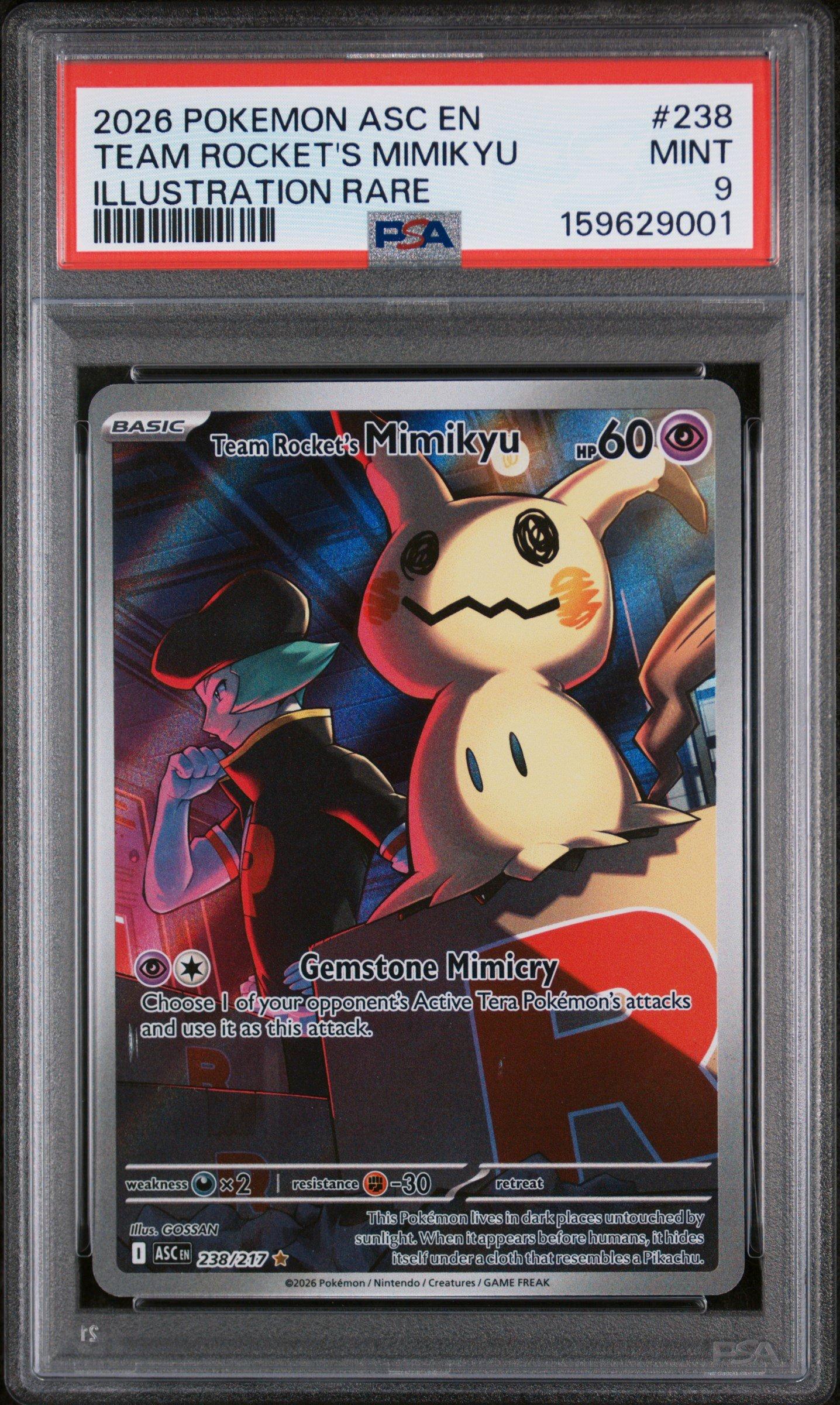 2026 Pokemon Asc En-ascended Heroes 238 Team Rocket's Mimikyu