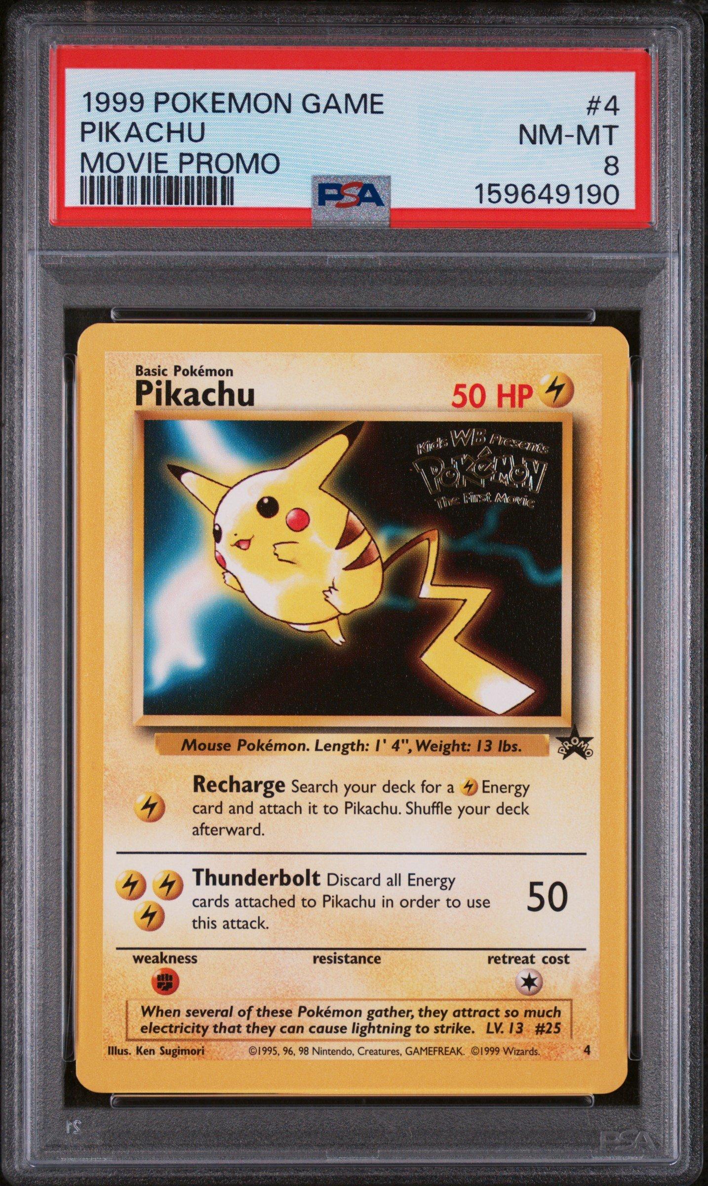 1999 graded pokemon cards Game Movie 4 Pikachu Movie Promo PSA 8 Card Whether youre an experienced collector in search of new treasures or just beginning your journey Lot - A collection of