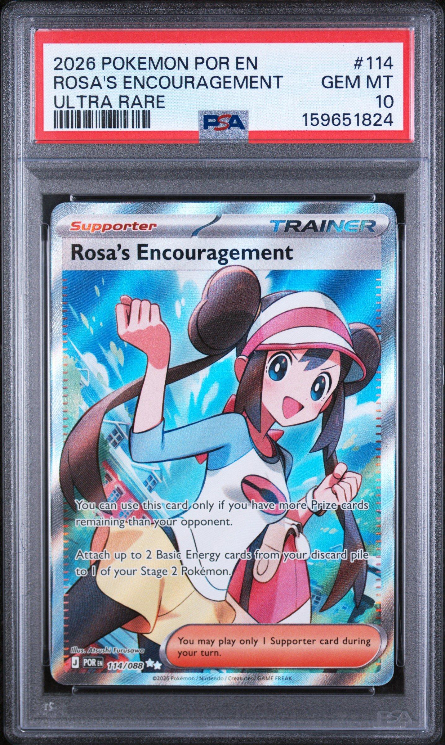2026 Pokemon Por En-perfect Order 114 Rosa's Encouragement Ultra