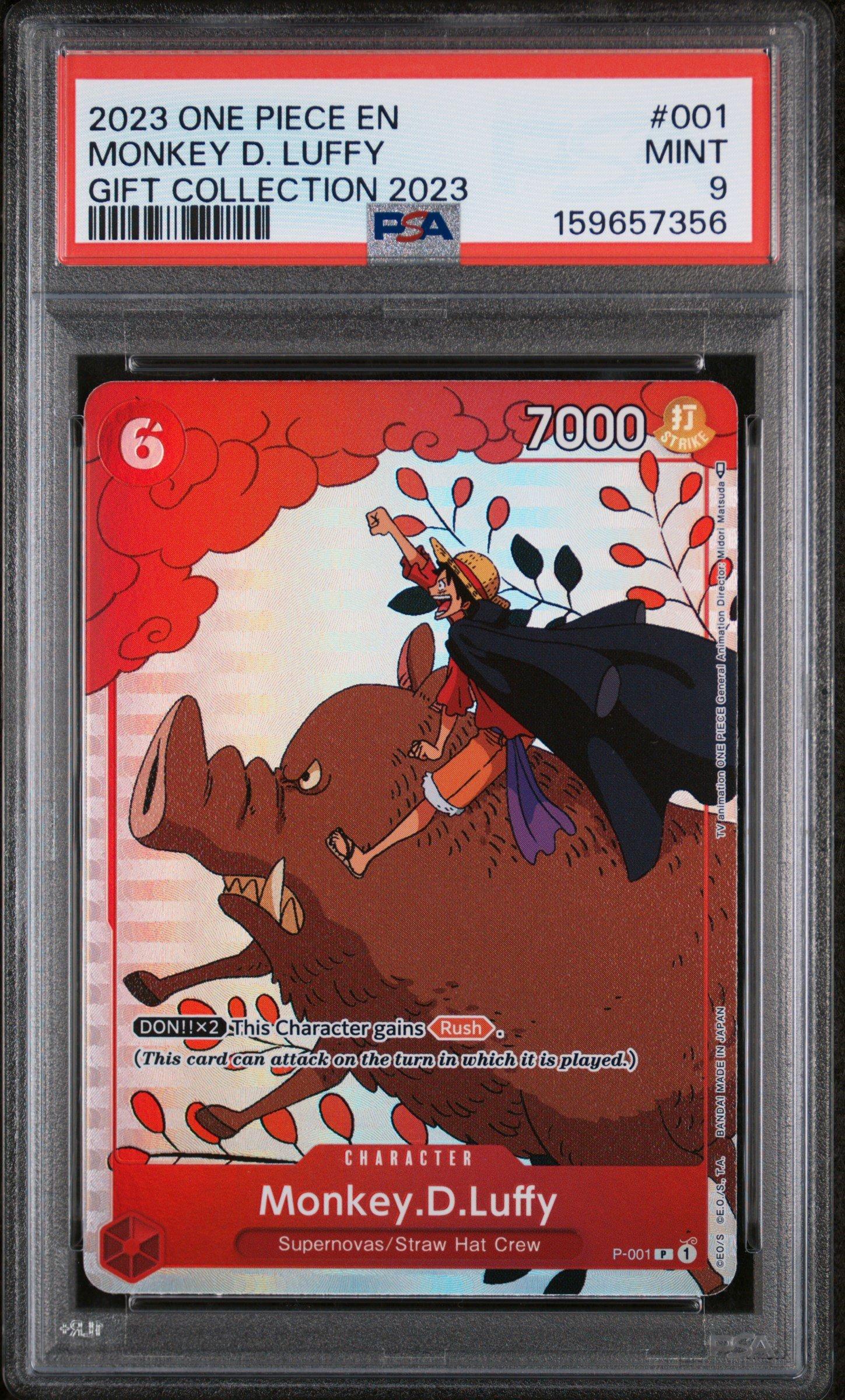 2023 One Piece Gift Collection 2023 001 Monkey D. Luffy PSA 9