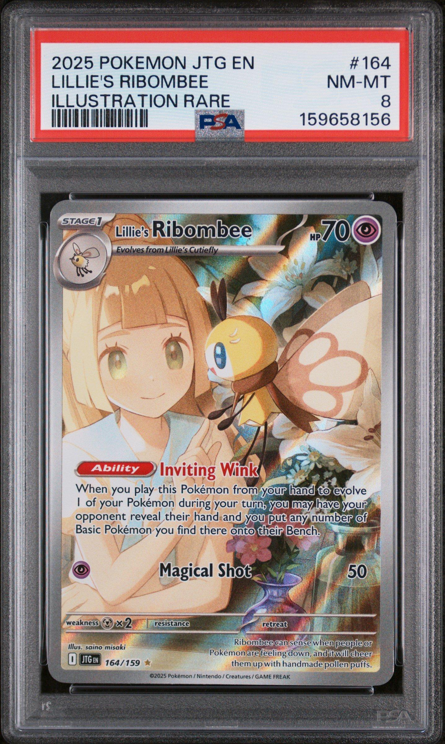 ポケモンカードゲーム Lillie's Ribombee ART RARE 2025 2025 Pokemon Jtg En-journey Together 164 Lillie's Ribombee