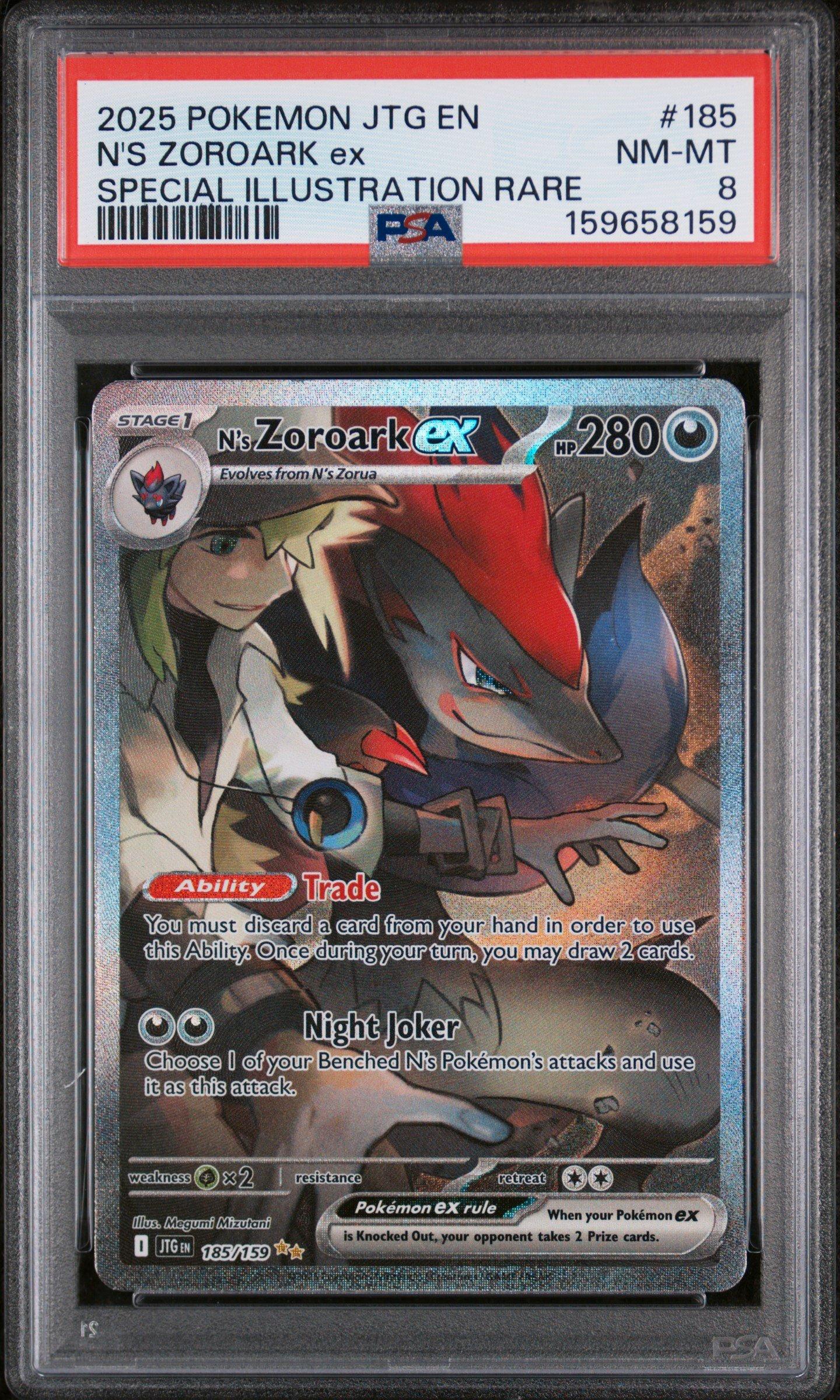 2025 Pokemon Jtg En-journey Together 185 N's Zoroark Ex Special