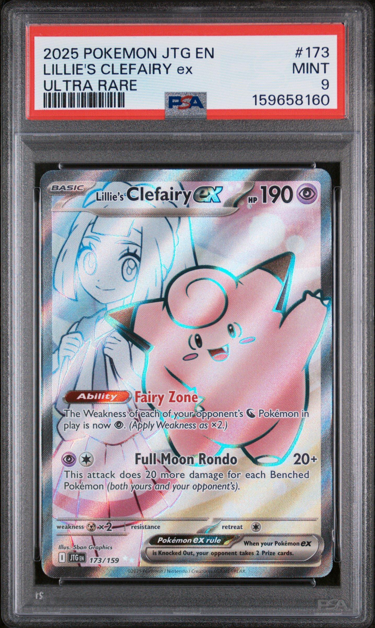2025 Pokemon Jtg En-journey Together 173 Lillie's Clefairy Ex