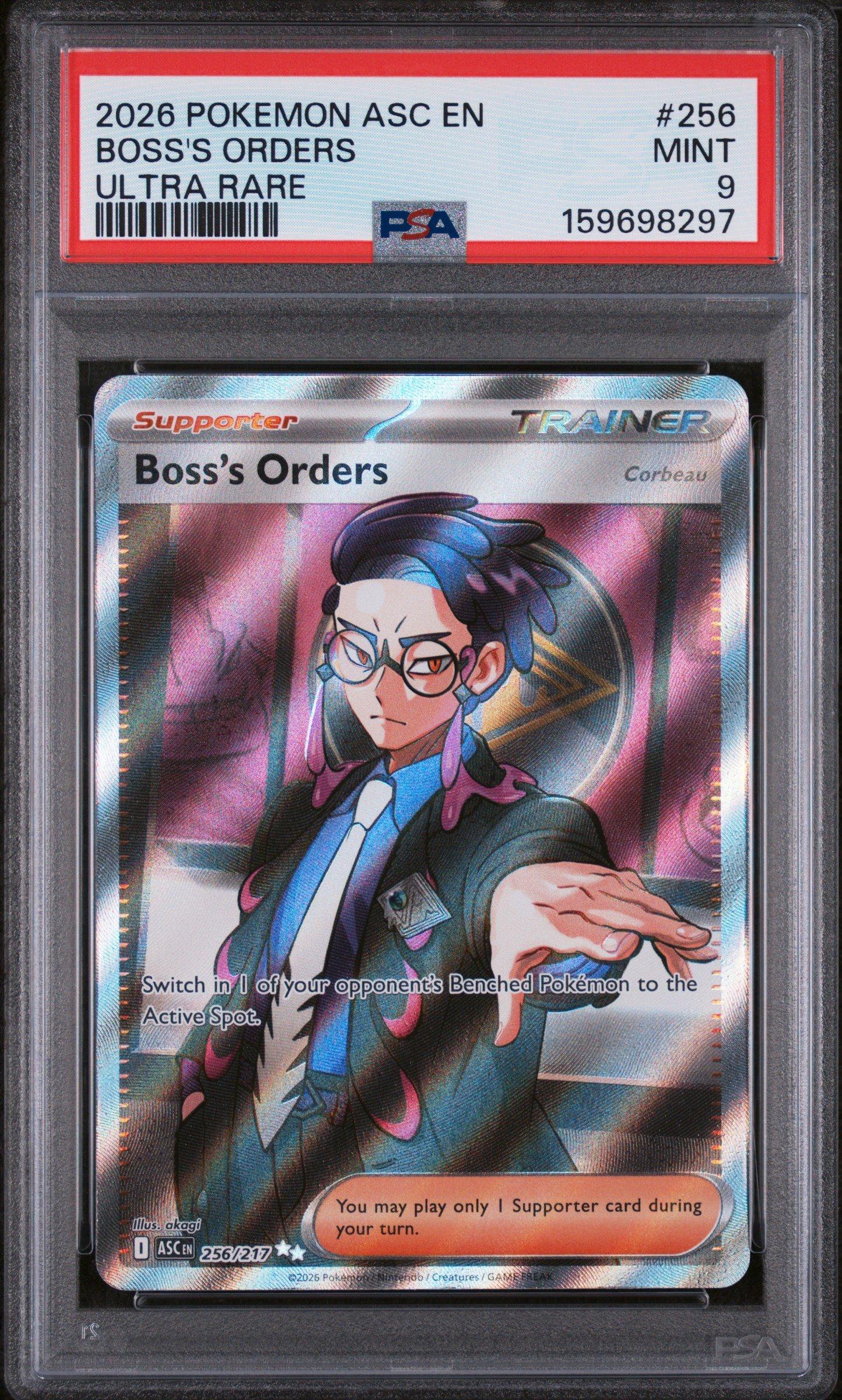 2026 Pokemon Asc En-ascended Heroes 256 Boss's Orders Ultra Rare