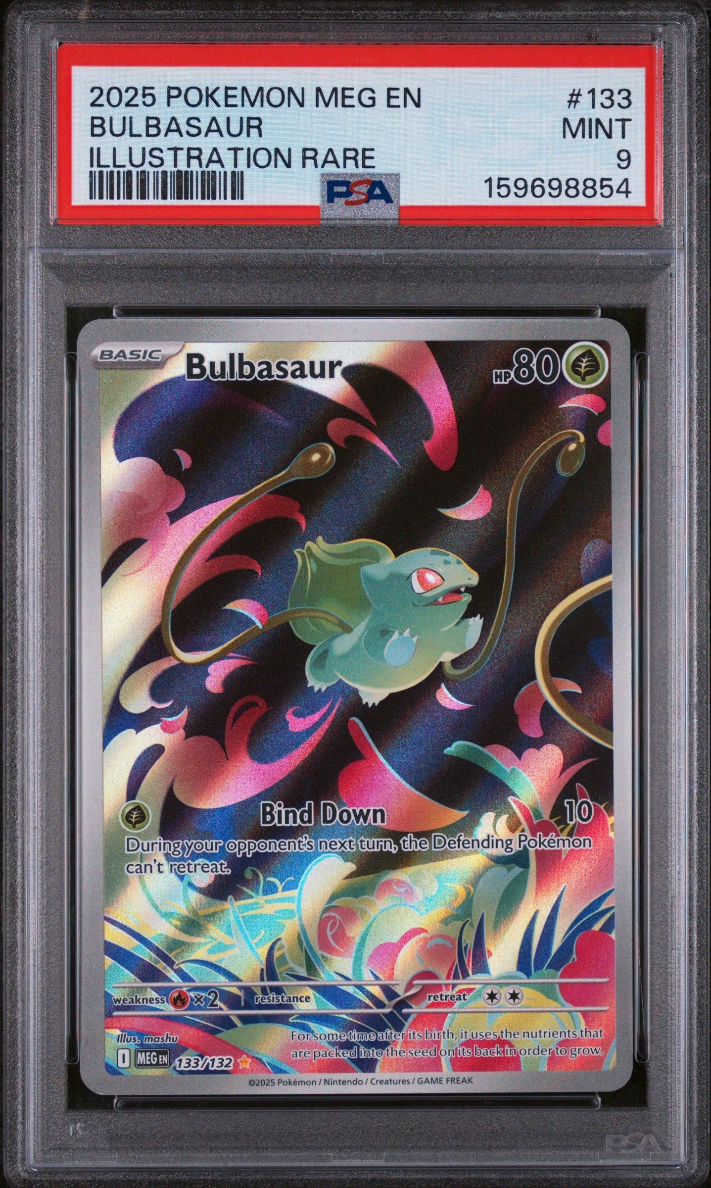 2025 Pokemon Meg En-mega Evolution 133 Bulbasaur Illustration Rare