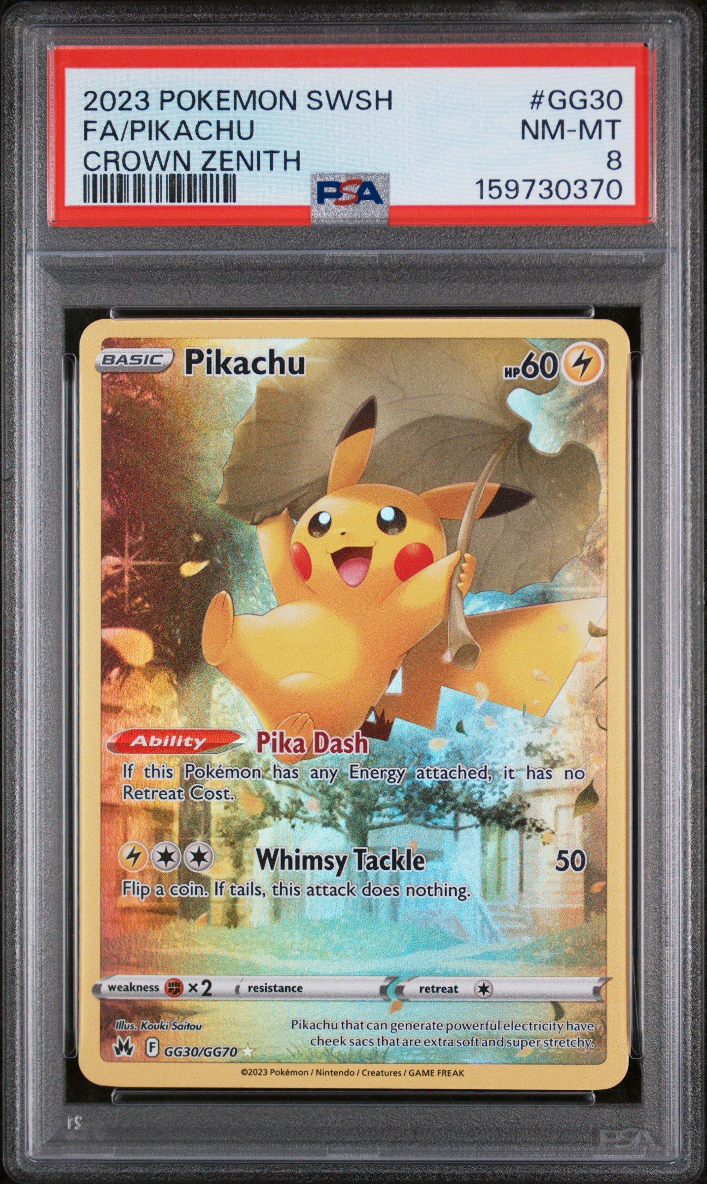 2023 Pokemon Sword And Shield Crown Zenith Gg30 Full Art/pikachu