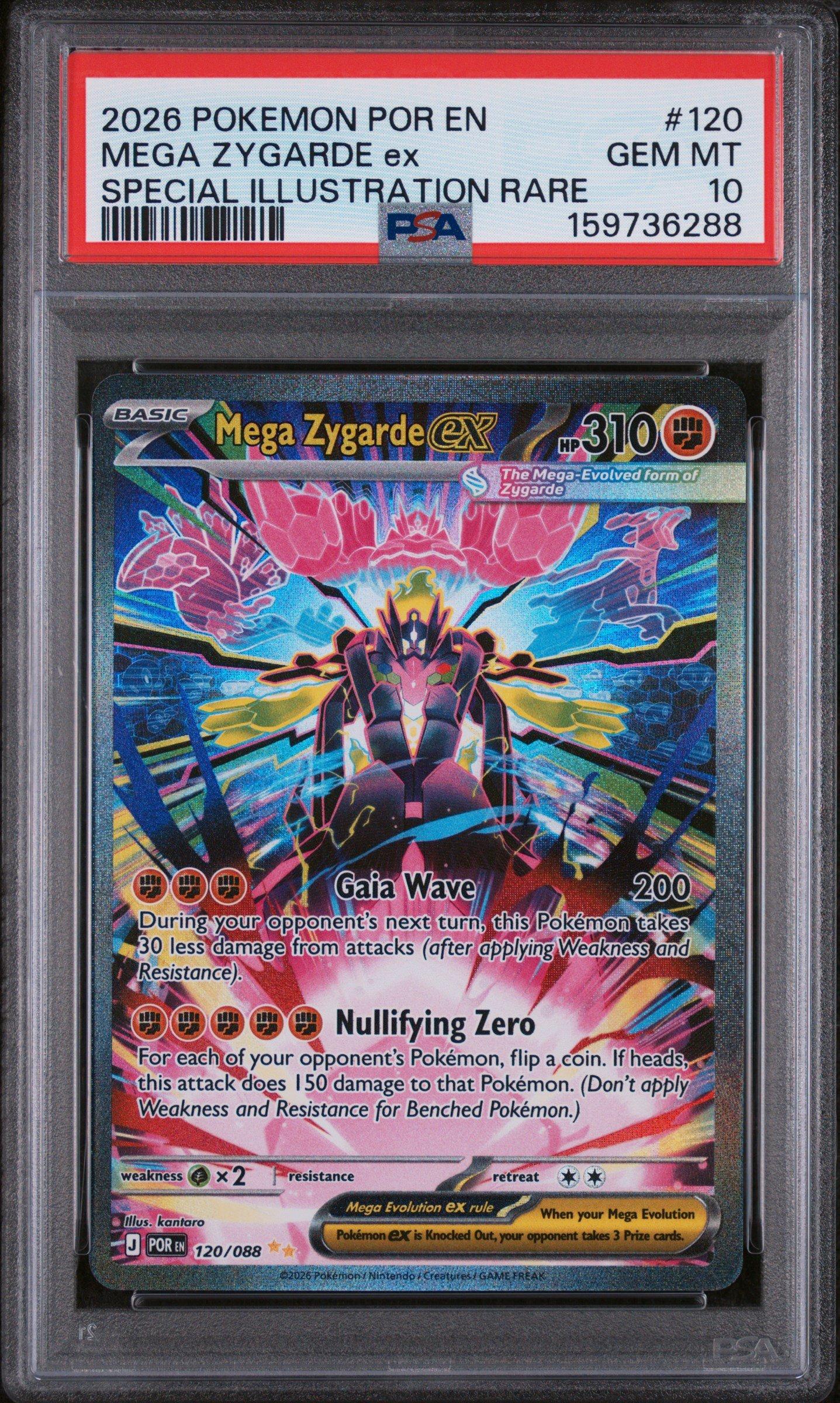 2026 Pokemon Por En-perfect Order 120 Mega Zygarde Ex Special