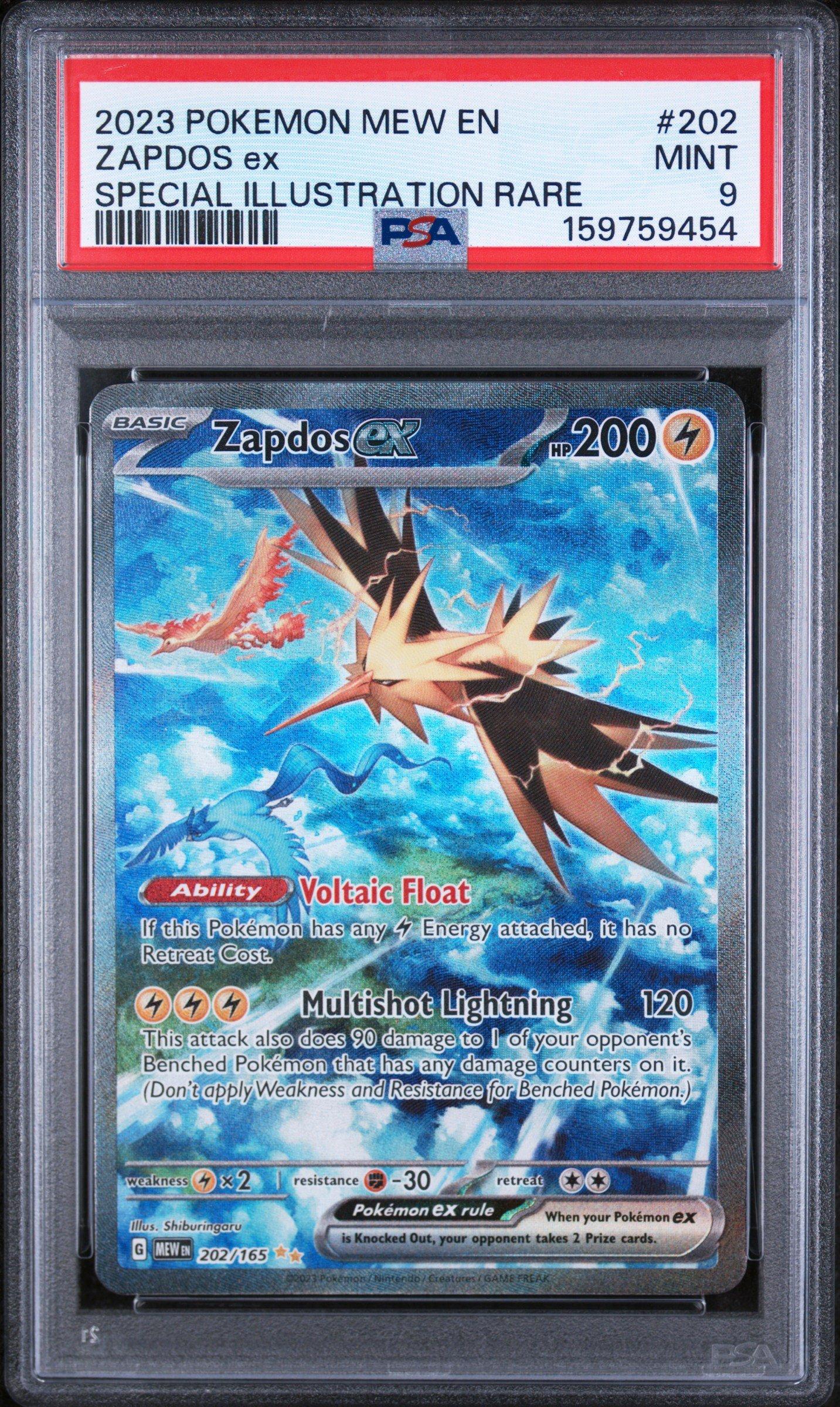 2023 Pokemon Mew En-151 202 Zapdos Ex Special Illustration Rare