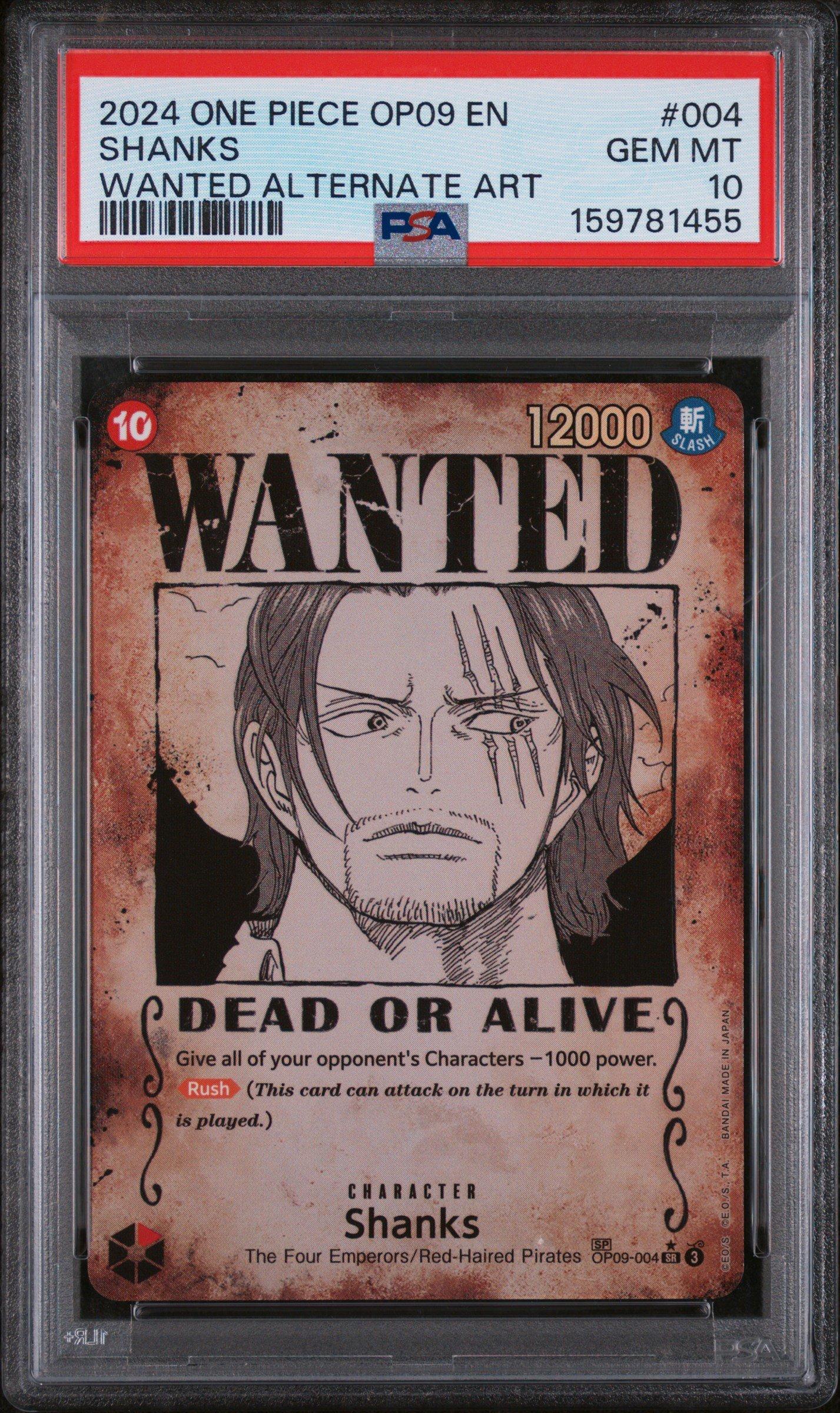 2024 One Piece Op09-emperors In The New World 004 Shanks Wanted
