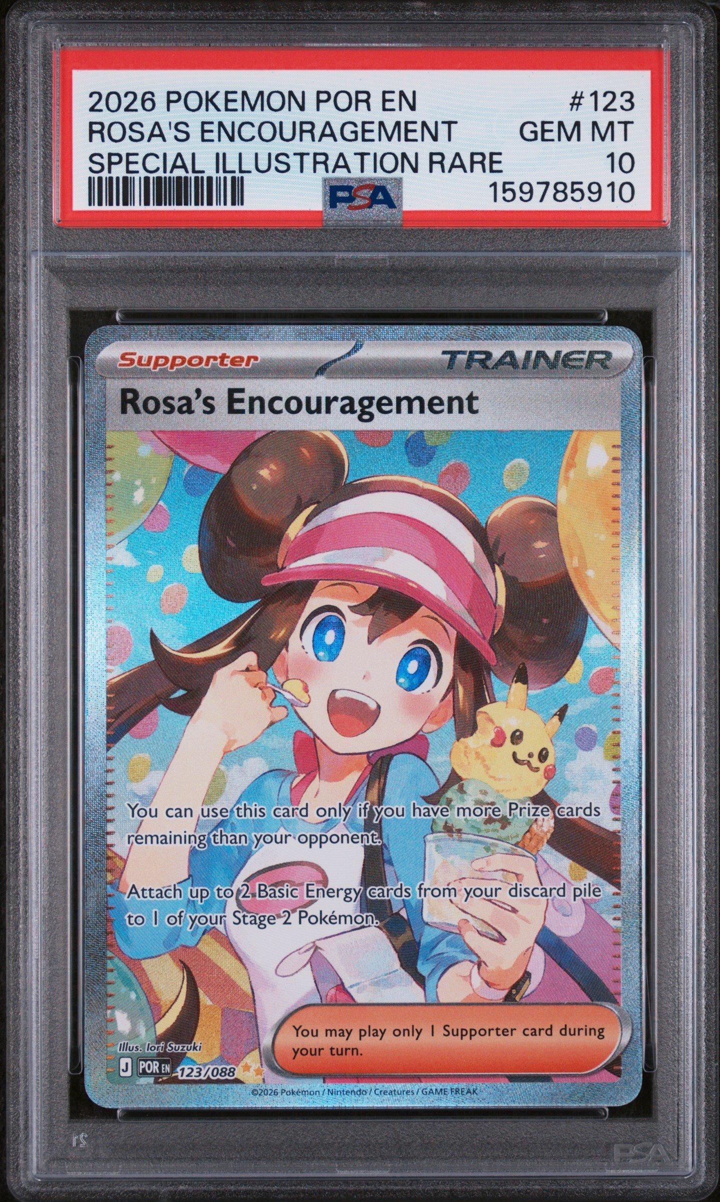 2026 Pokemon Por En-perfect Order 123 Rosa's Encouragement Special