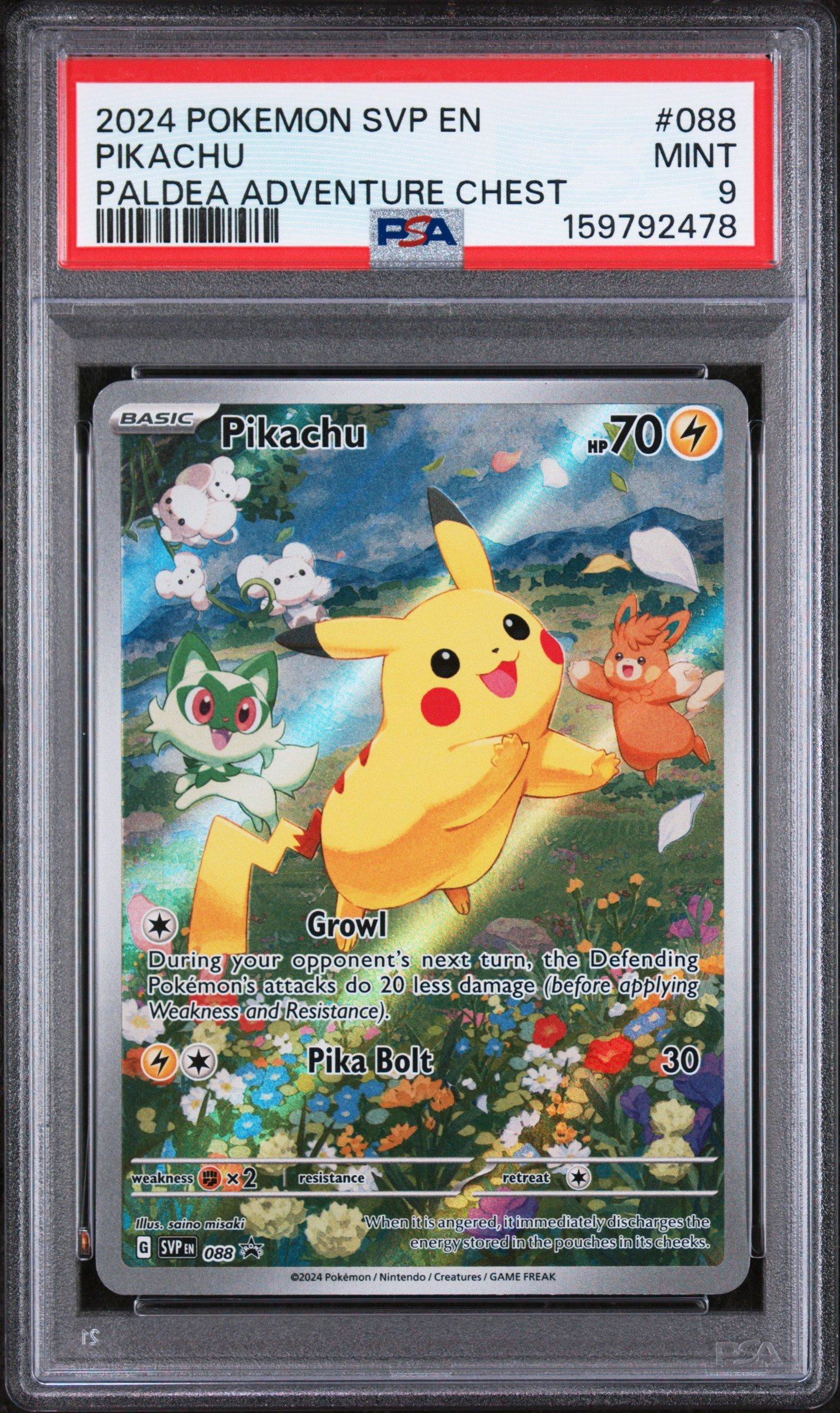 2024 Pokemon Svp En-sv Black Star Promo 088 Pikachu Paldea