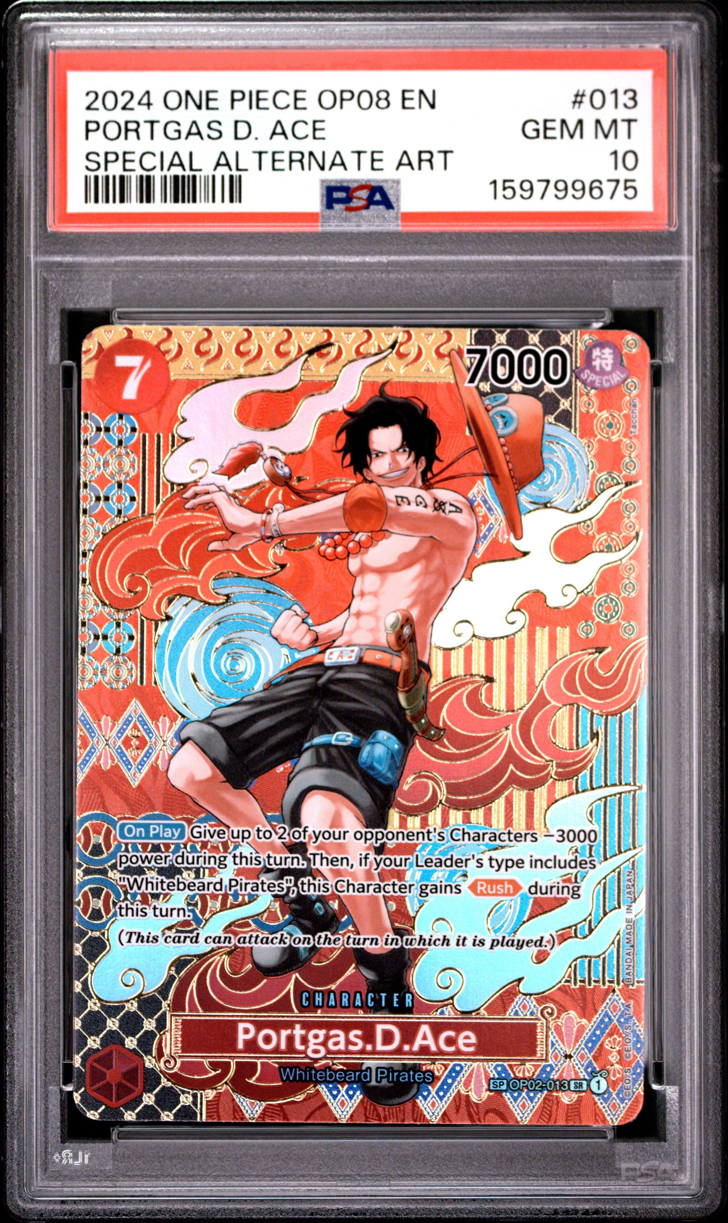 2024 One Piece Op08-two Legends 013 Portgas D. Ace Special
