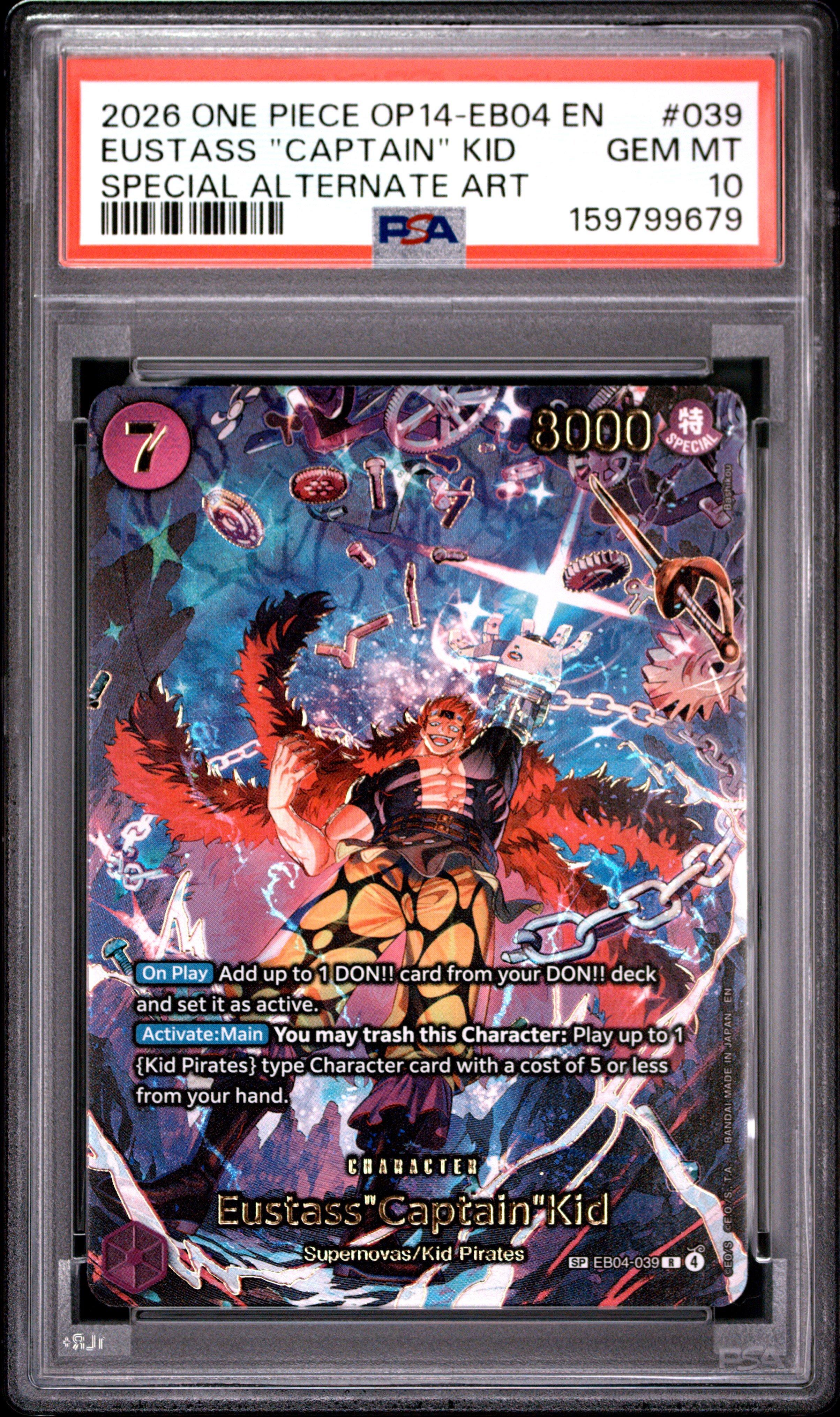 2026 One Piece Op14-eb04-the Azure Sea's Seven 039 Eustass