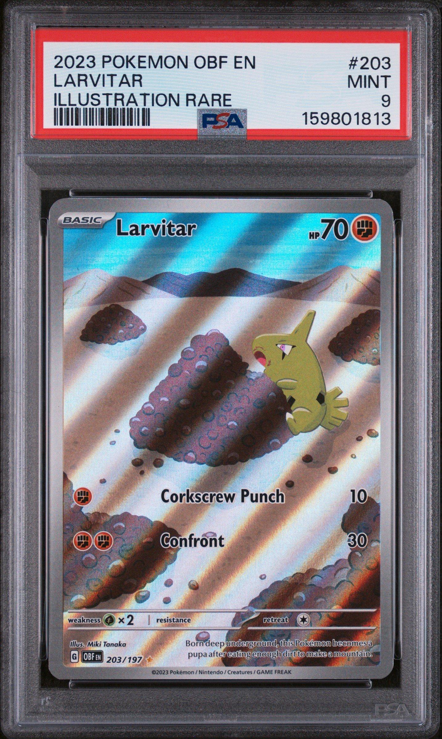 pokemon card larvitar Pokemon Card Japanese Larvitar 047/100 sv9 TCG