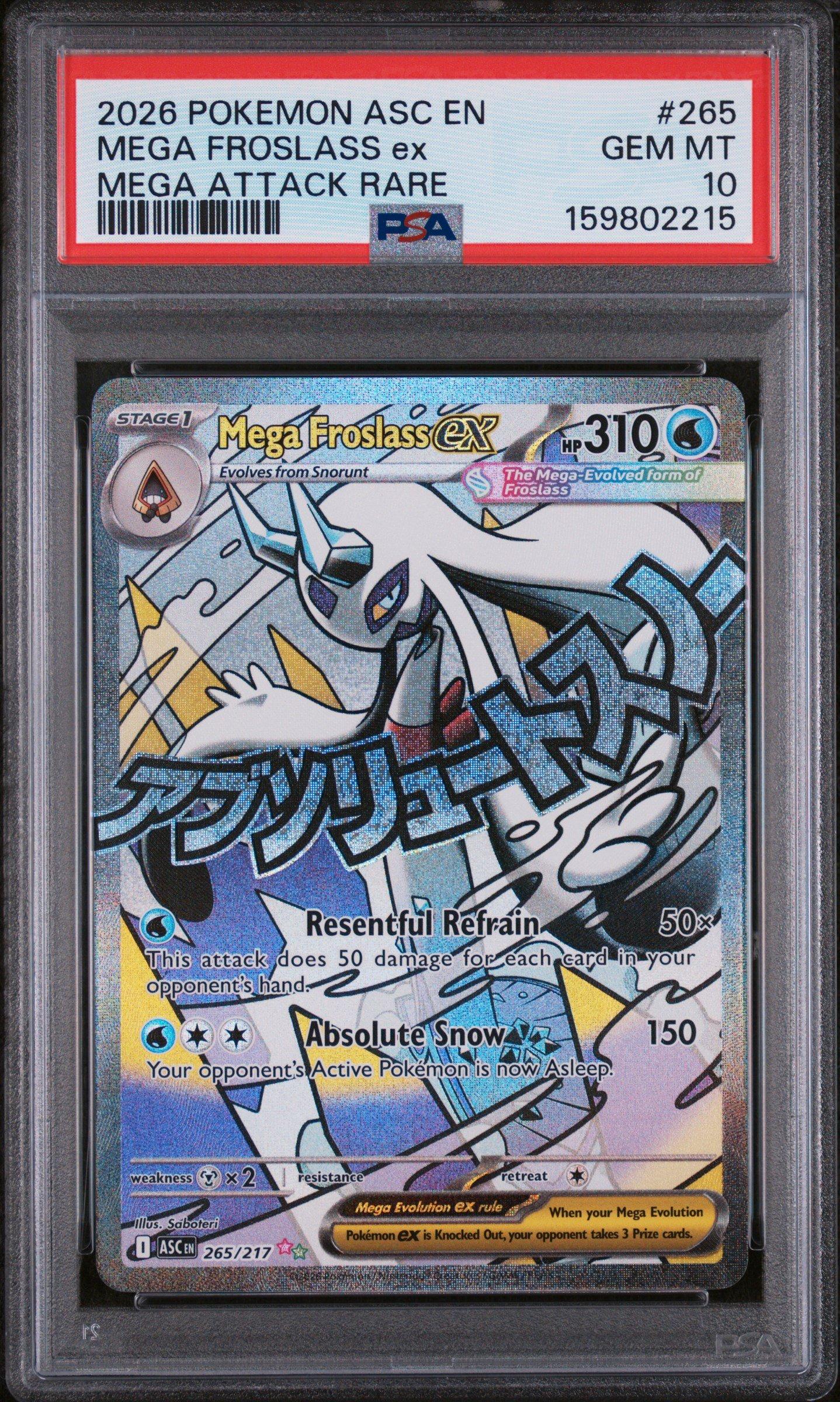 2026 Pokemon Asc En-ascended Heroes 265 Mega Froslass Ex Mega