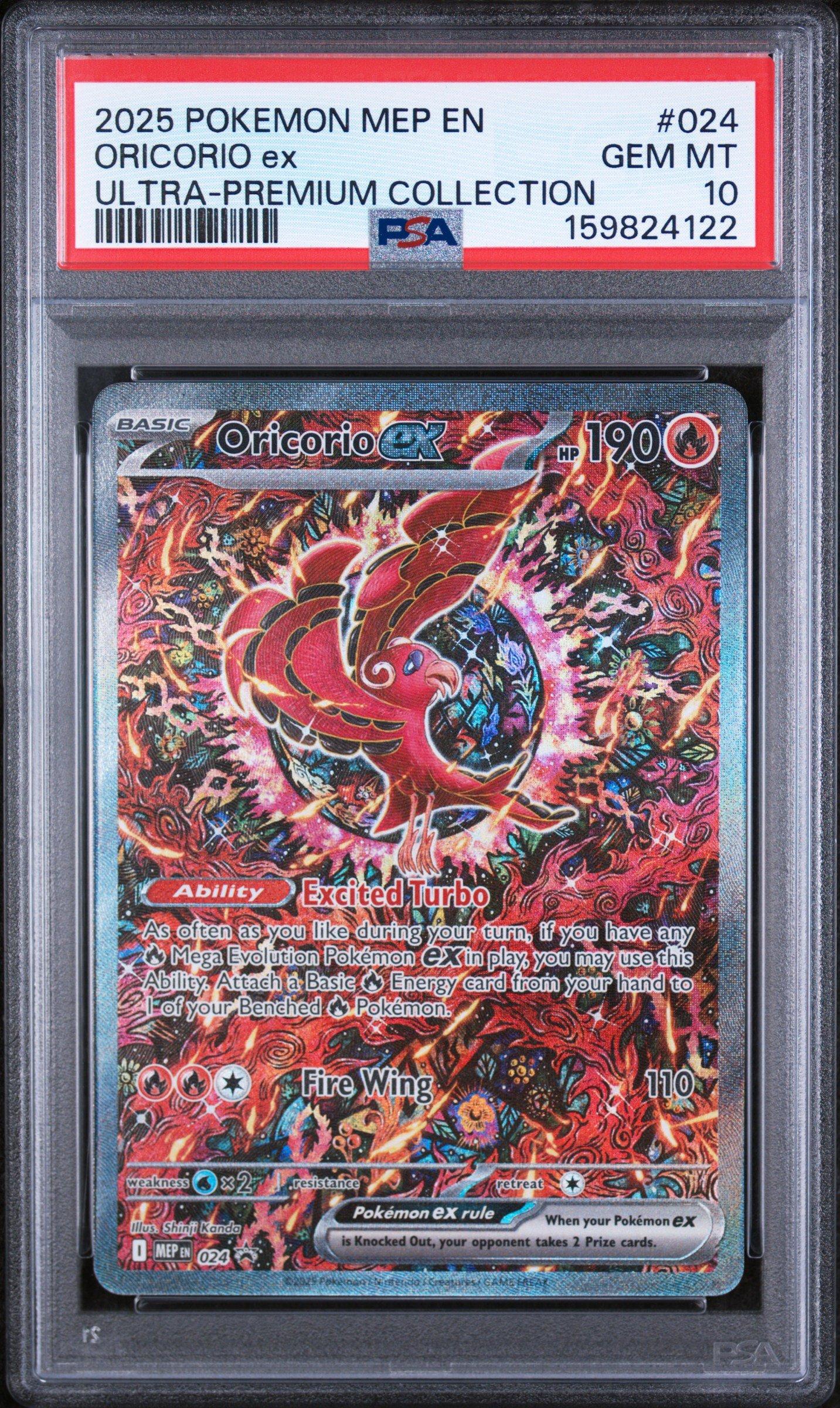 2025 Pokemon Mep En-me Black Star Promo 024 Oricorio Ex Mega