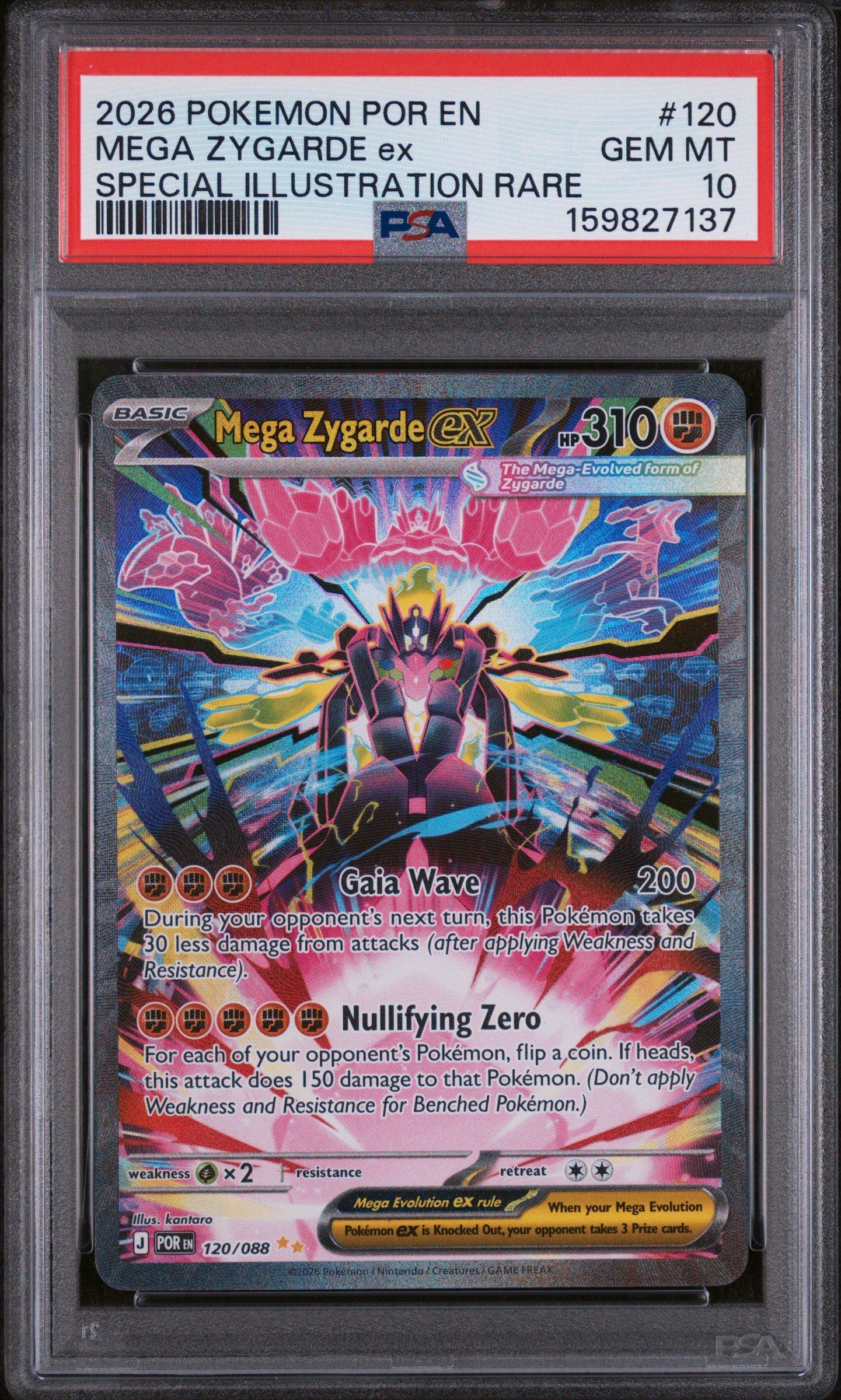2026 Pokemon Por En-perfect Order 120 Mega Zygarde Ex Special