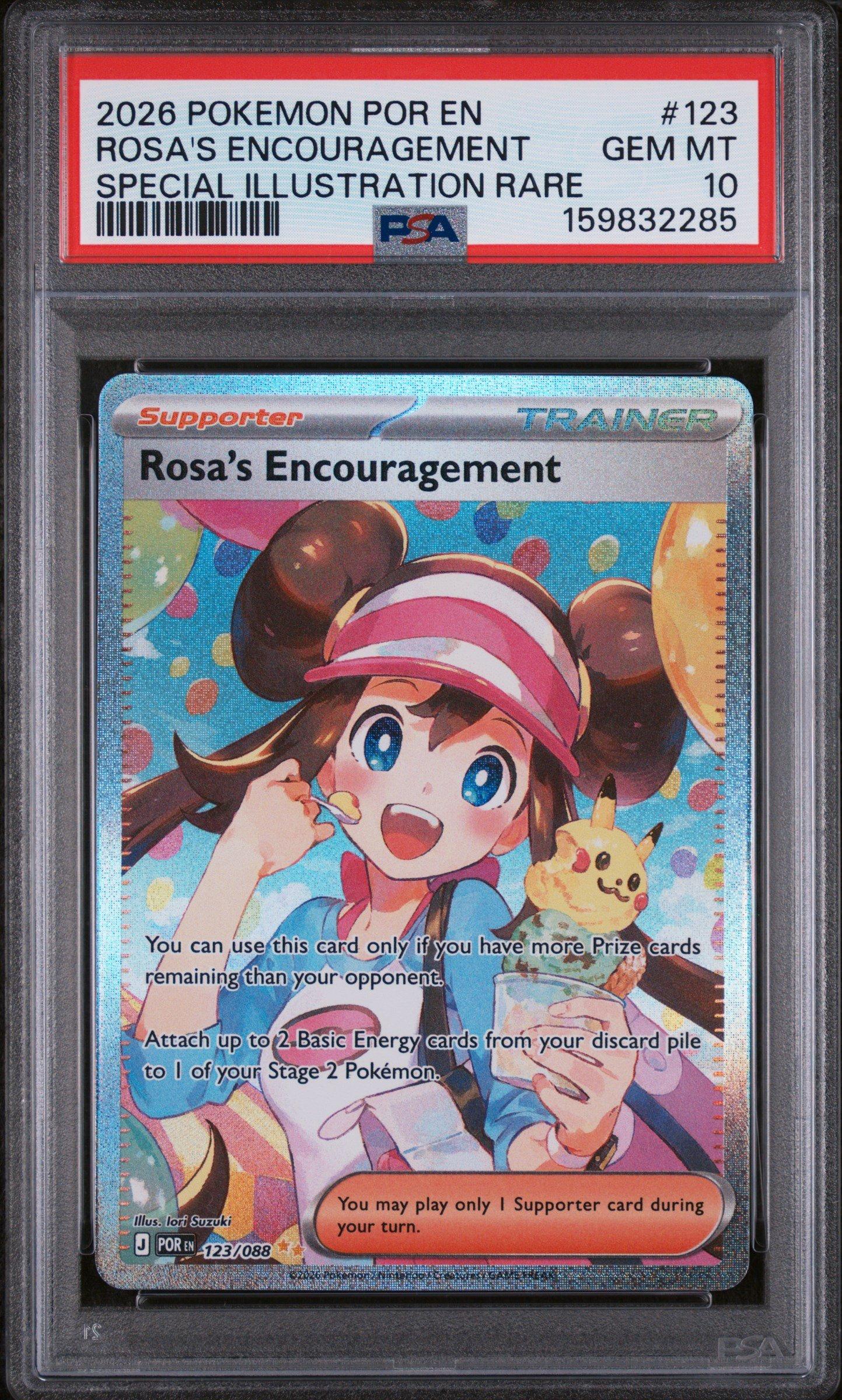2026 Pokemon Por En-perfect Order 123 Rosa's Encouragement Special