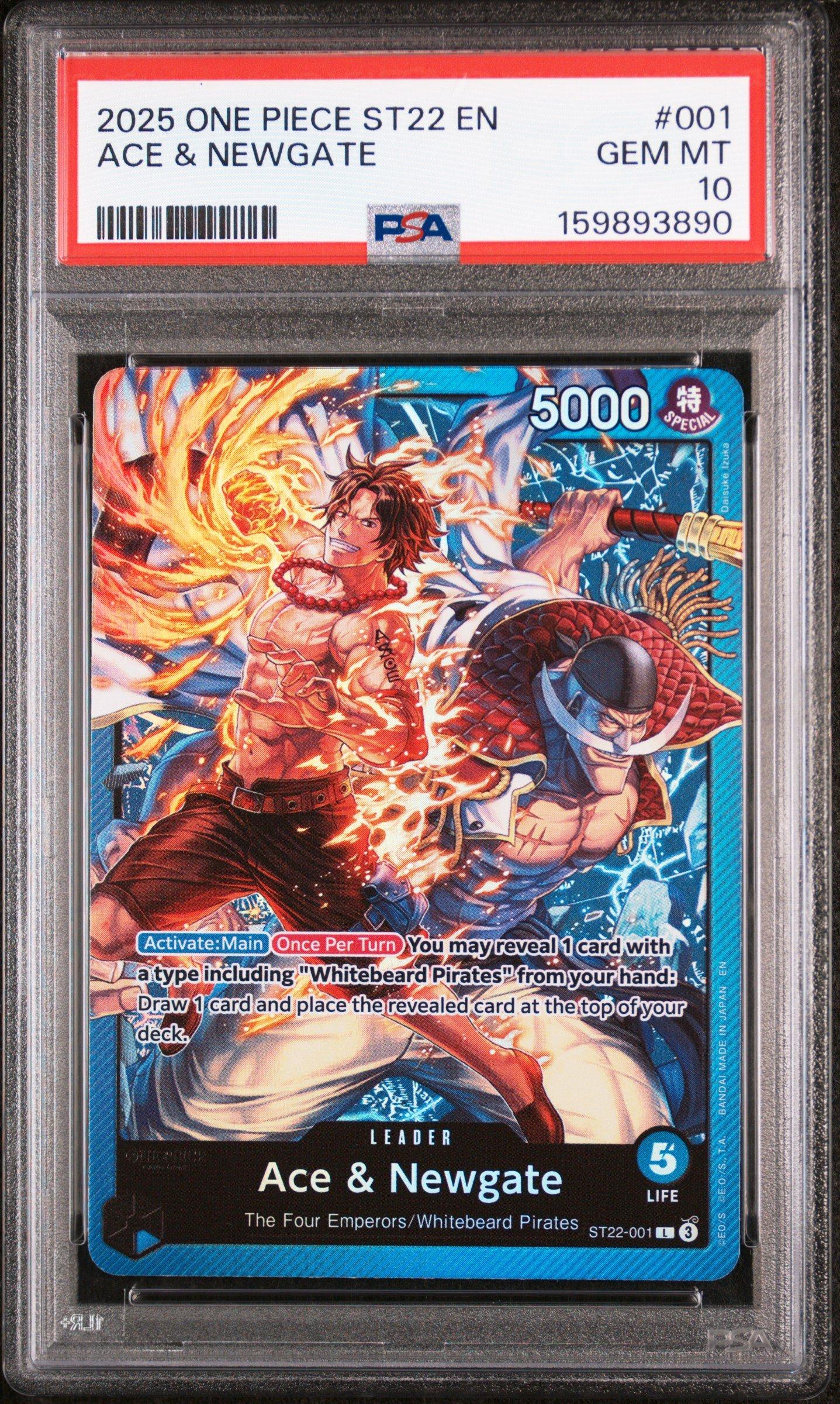 2025 One Piece Starter Deck St22-ace & Newgate 001 Ace & Newgate
