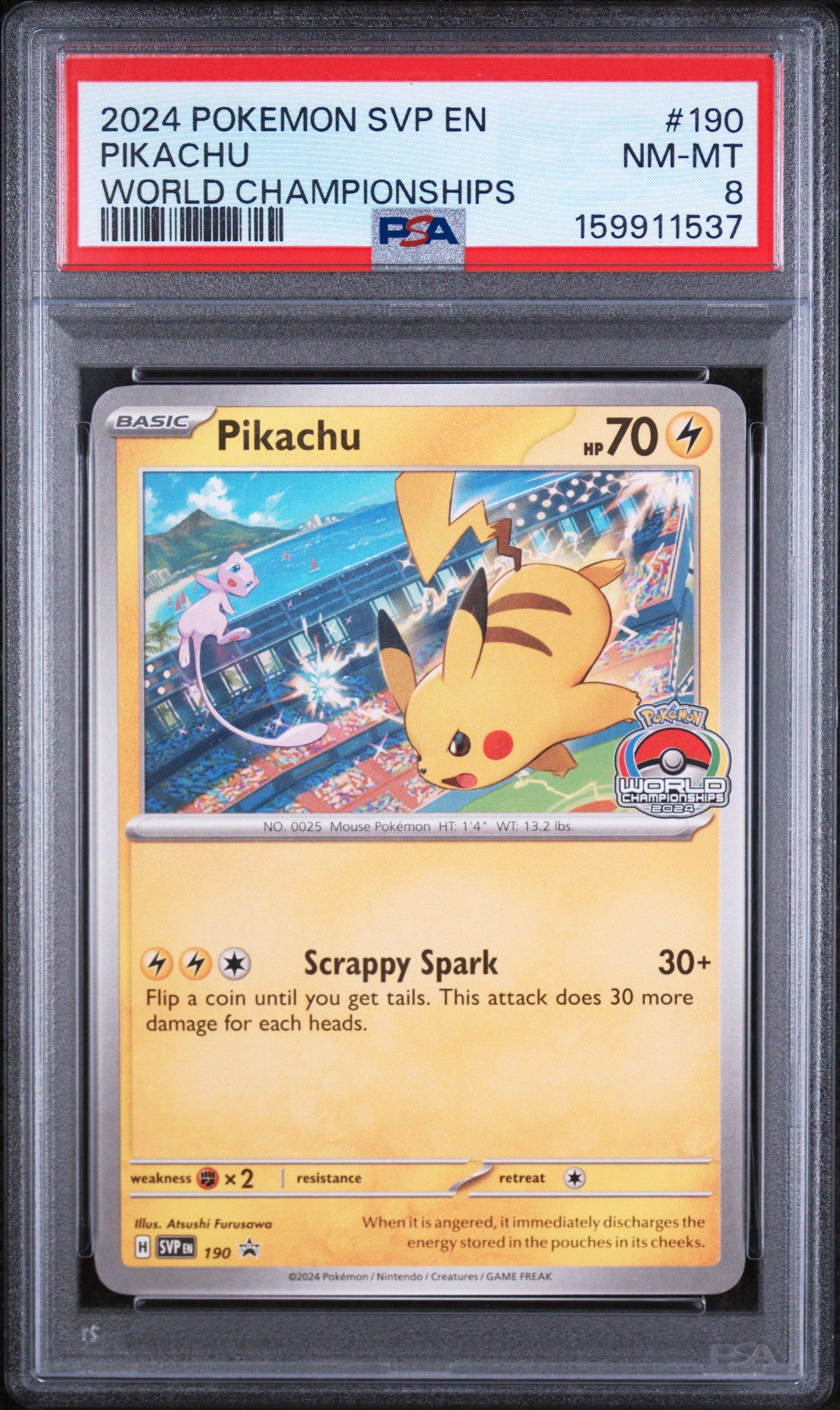 2024 Pokemon Svp En-sv Black Star Promo 190 Pikachu World