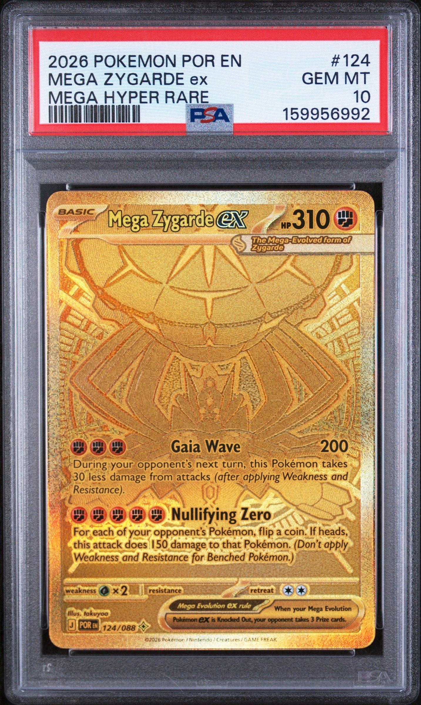 2026 Pokemon Por En-perfect Order 124 Mega Zygarde Ex Mega Hyper
