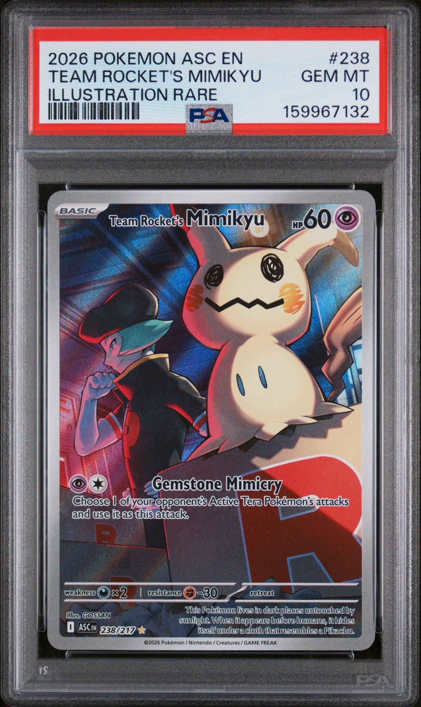 2026 Pokemon Asc En-ascended Heroes 238 Team Rocket's Mimikyu