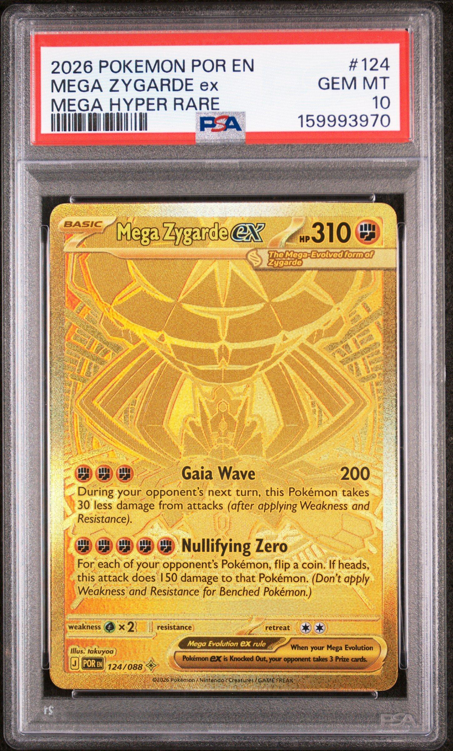 2026 Pokemon Por En-perfect Order 124 Mega Zygarde Ex Mega Hyper