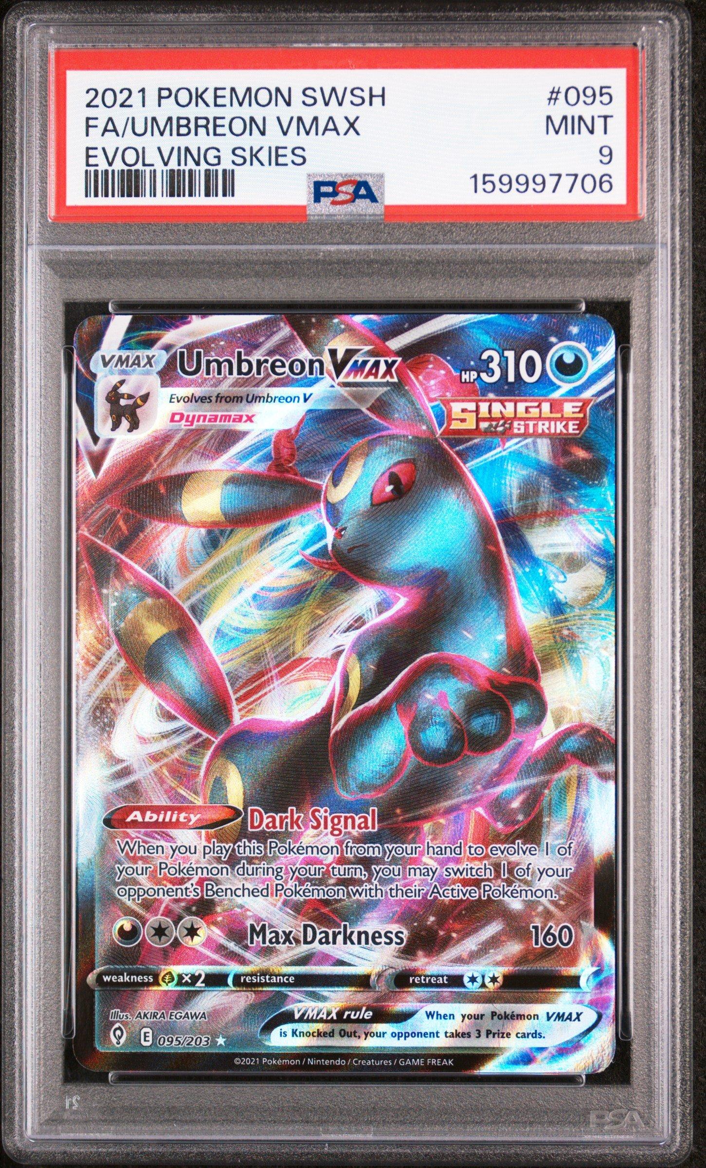 2021 Pokemon Sword & Shield Evolving Skies 095 Full Art/umbreon