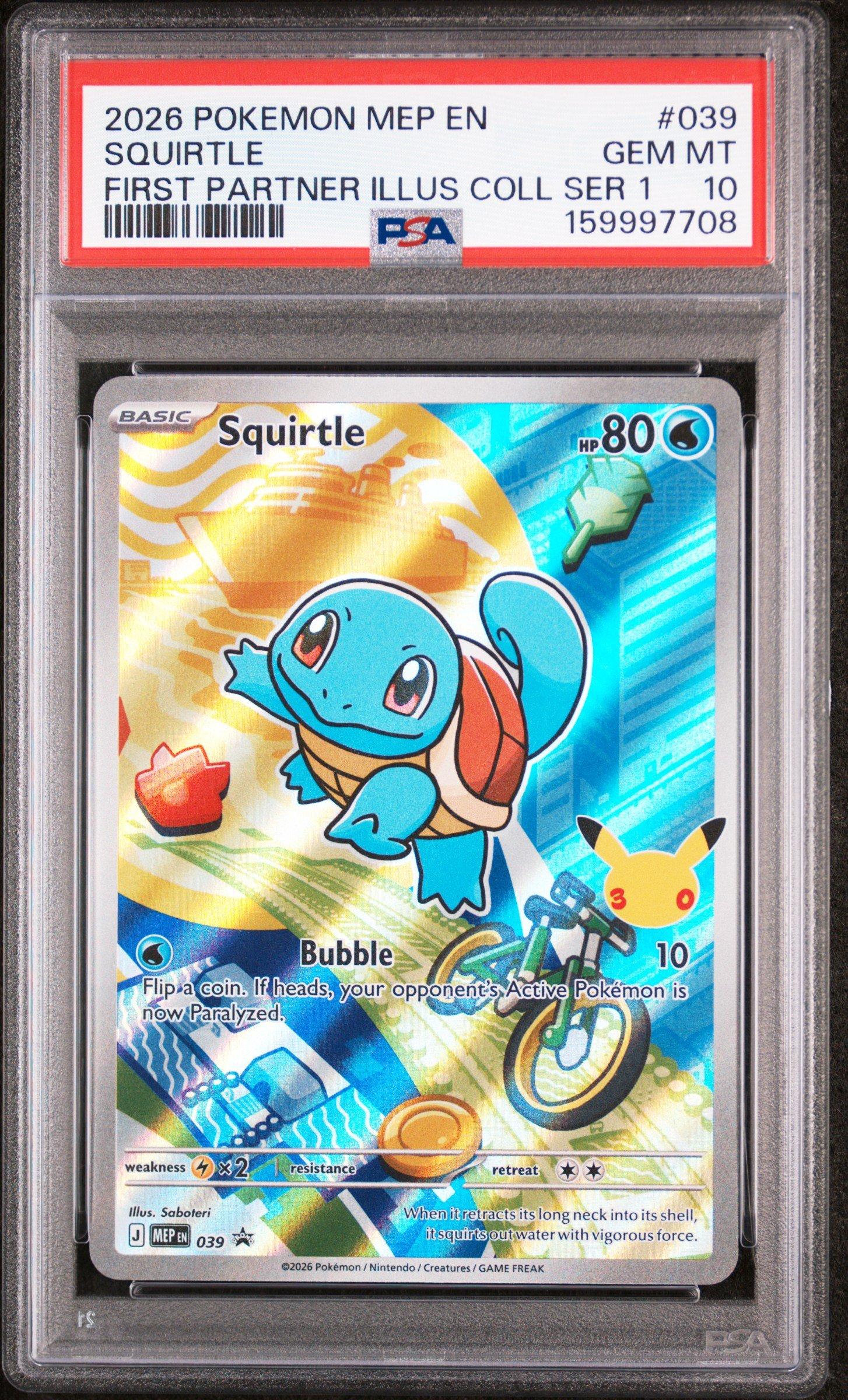 graded squirtle card 2021 POKEMON - HOLO MCDONALD'S COLLECTION favorite character Pokemon GRADED Card - CGC