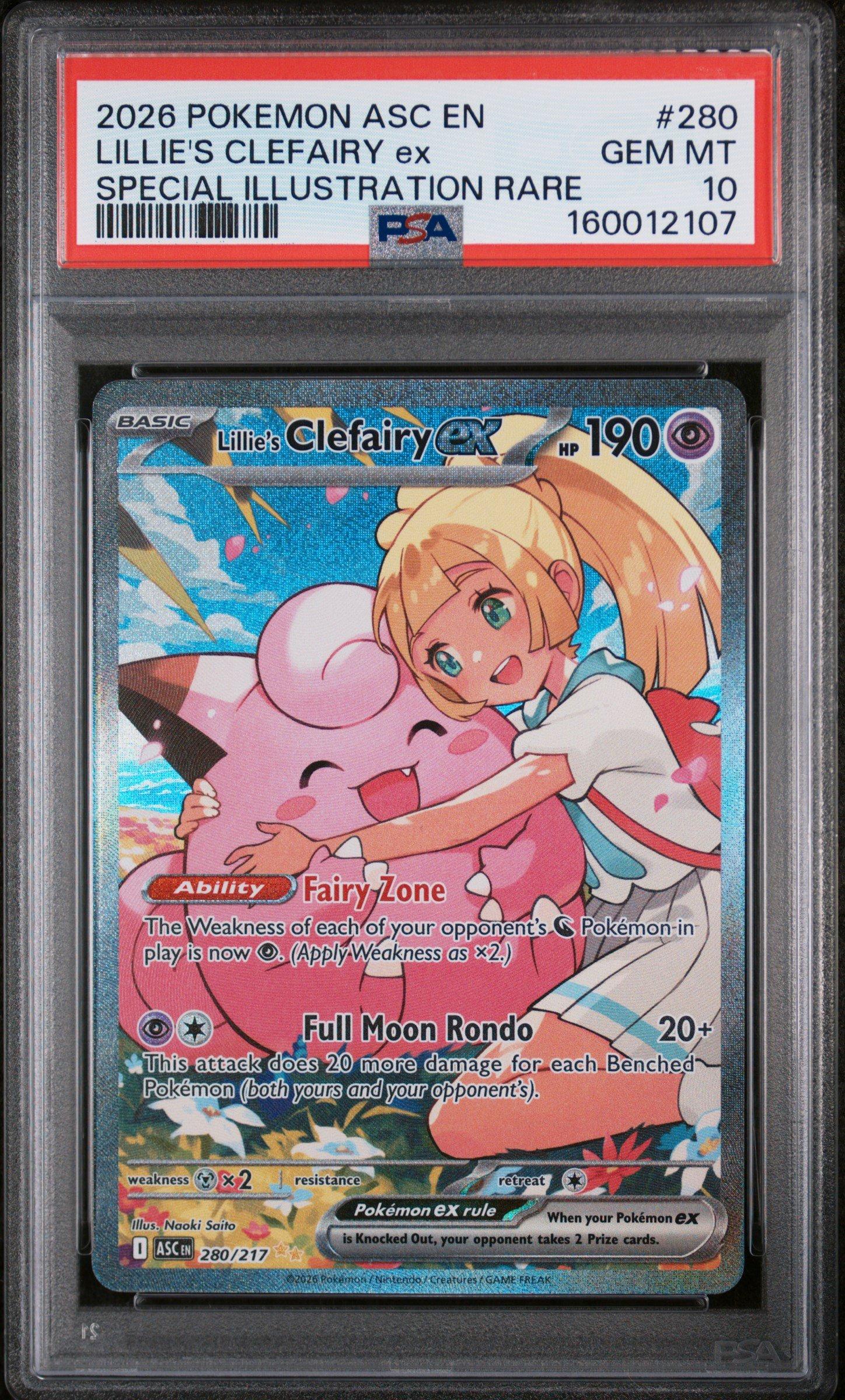 2026 Pokemon Asc En-ascended Heroes 280 Lillie's Clefairy Ex