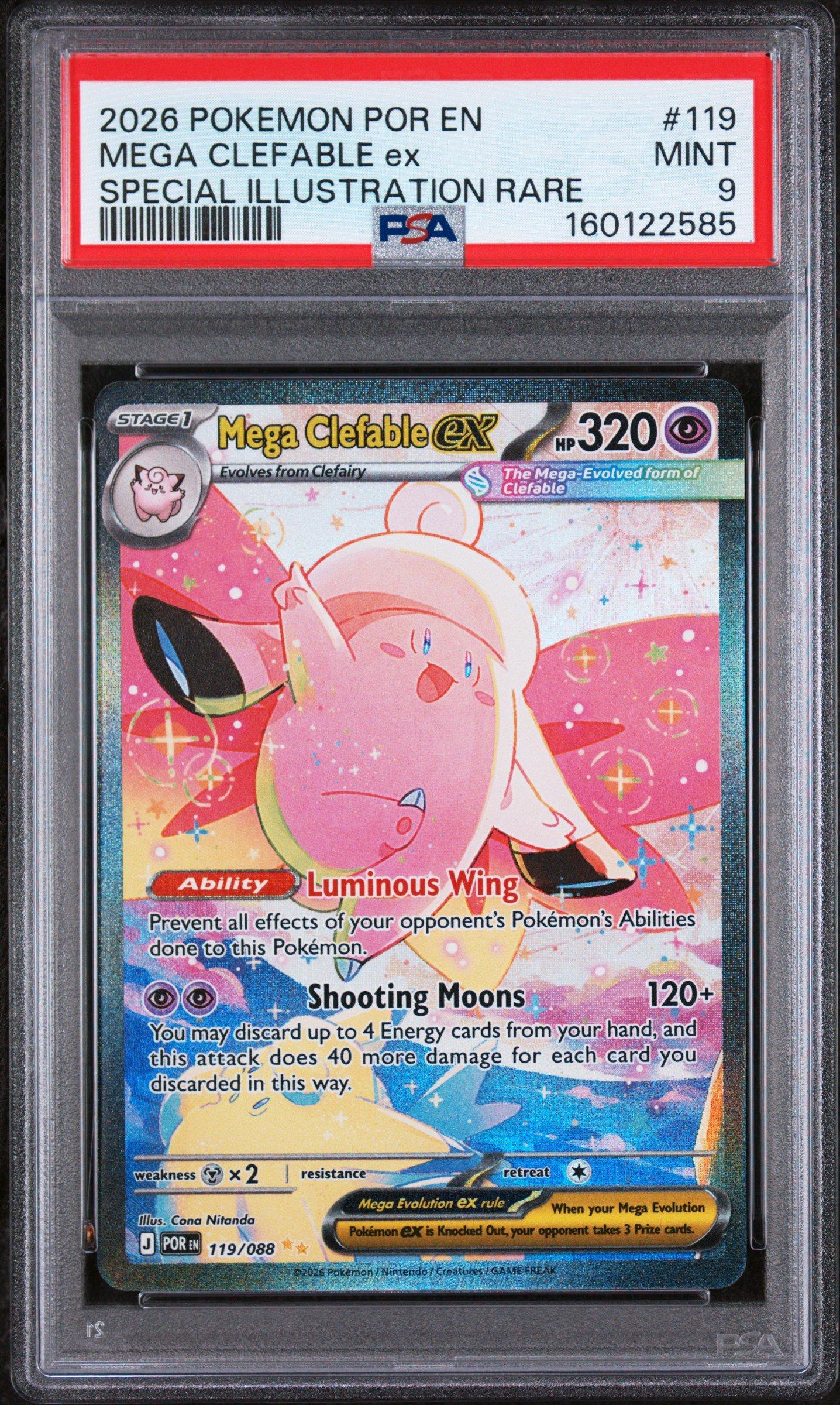 clefable pokemon card Mega ex - #112/080 Stage 1 Clefable  Pokmon Trading Card