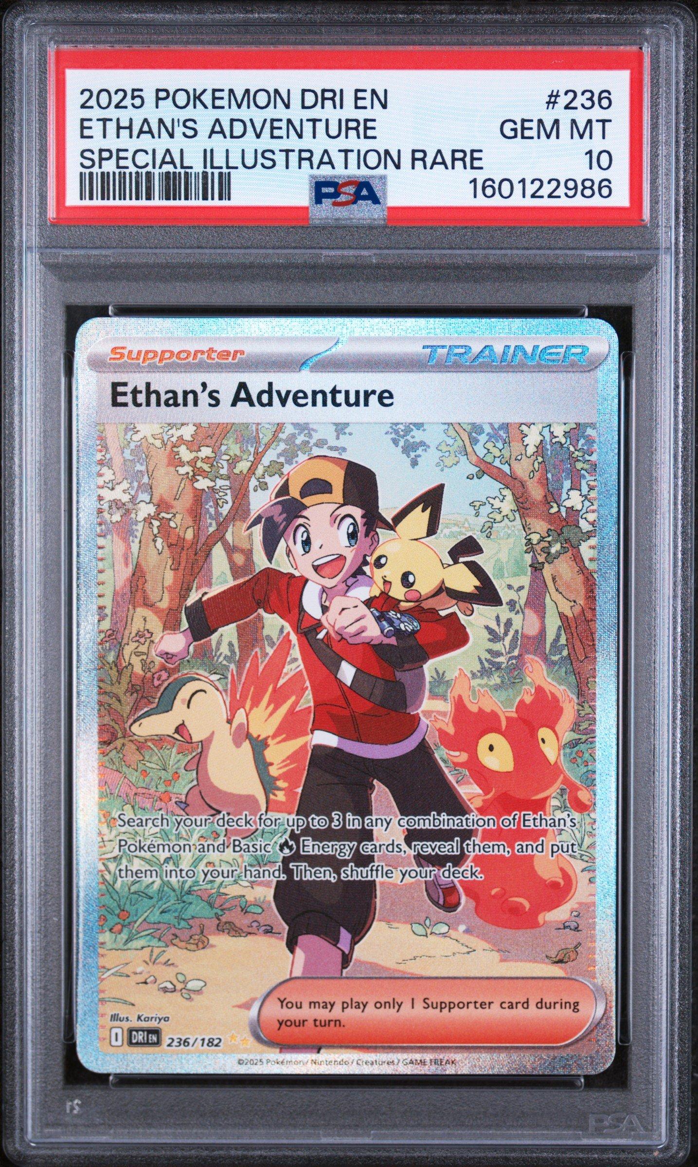 2025 Pokemon Dri En-destined Rivals 236 Ethan's Adventure Special