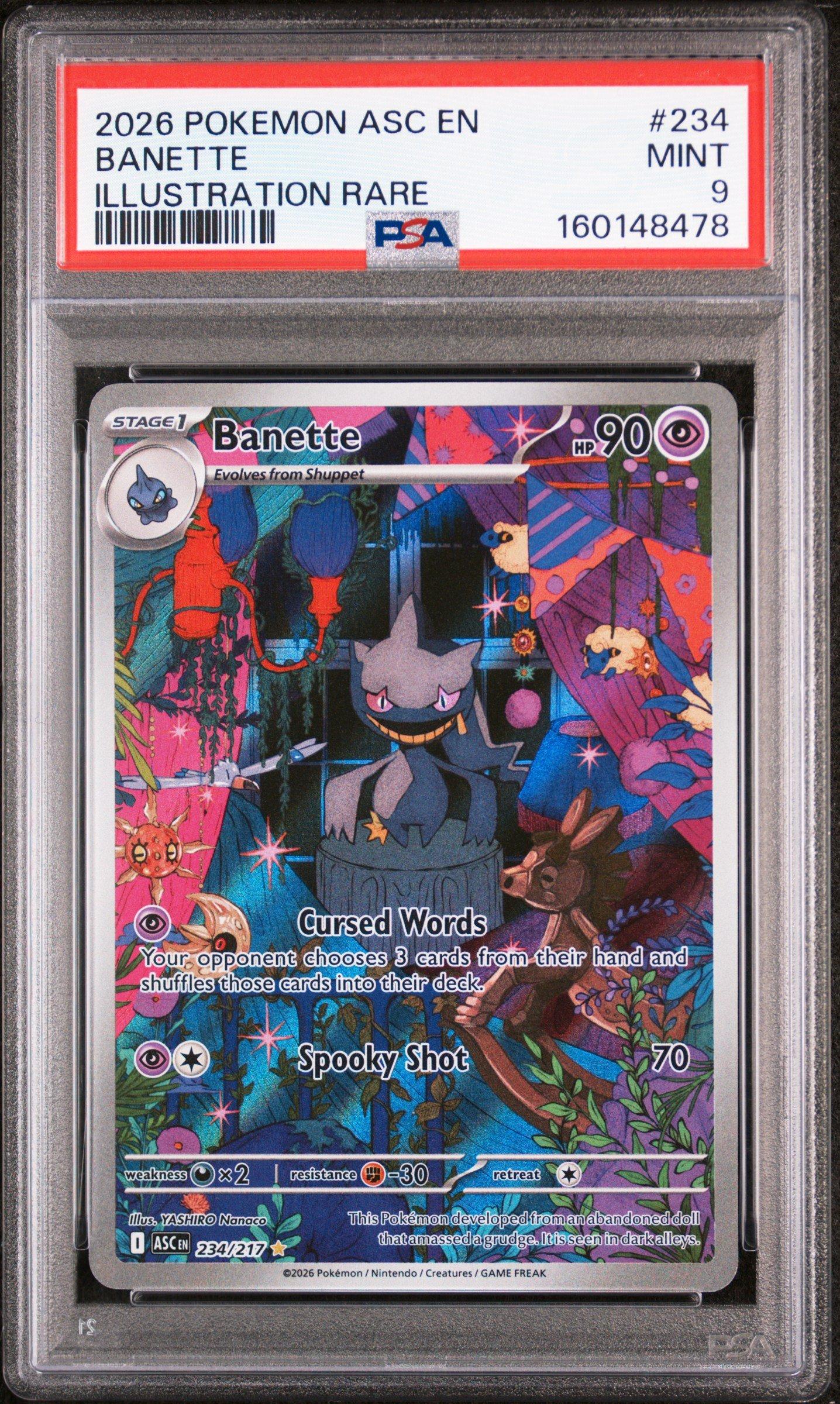 2026 Pokemon Asc En-ascended Heroes 234 Banette Illustration Rare
