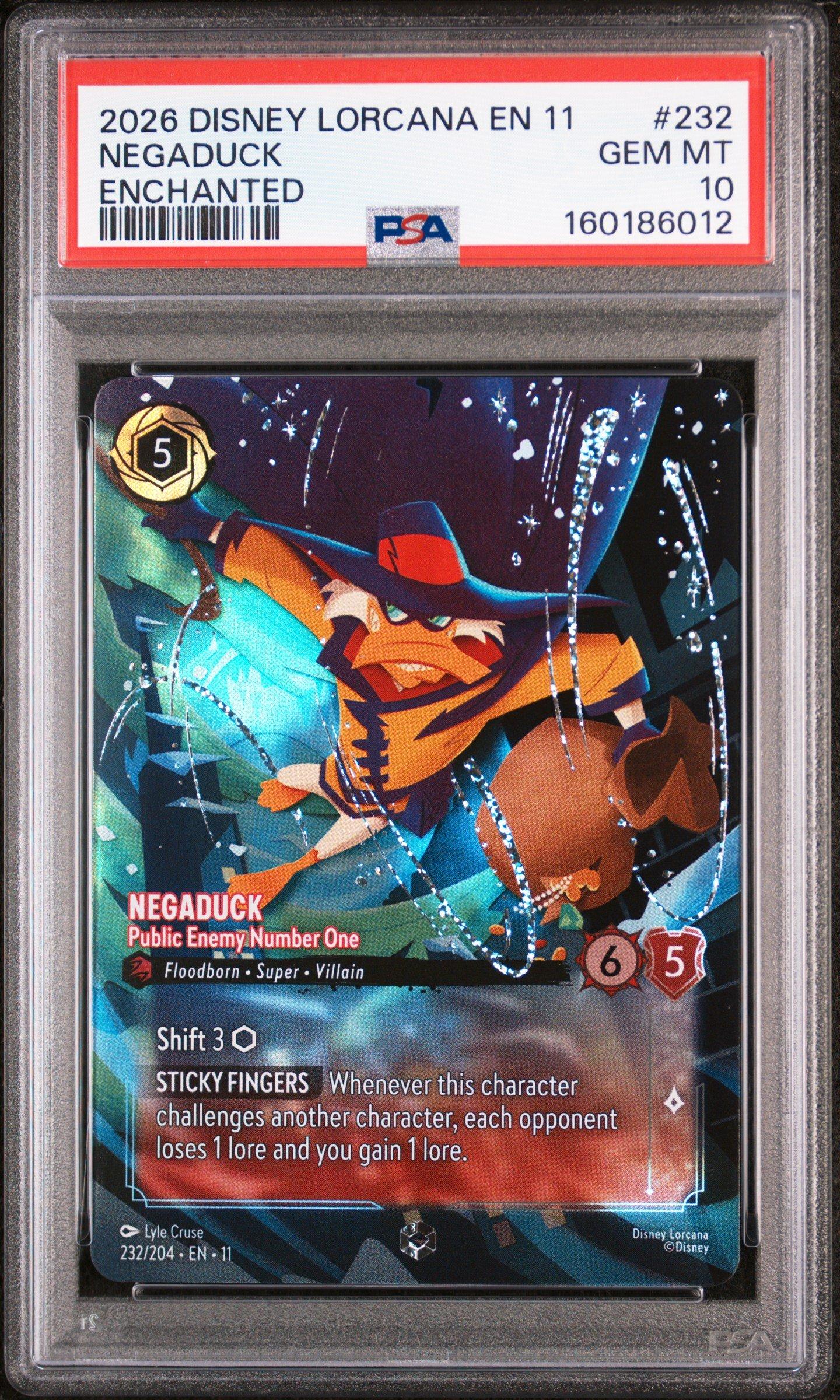 2026 Disney Lorcana En 11-winterspell 232 Negaduck - Public Enemy