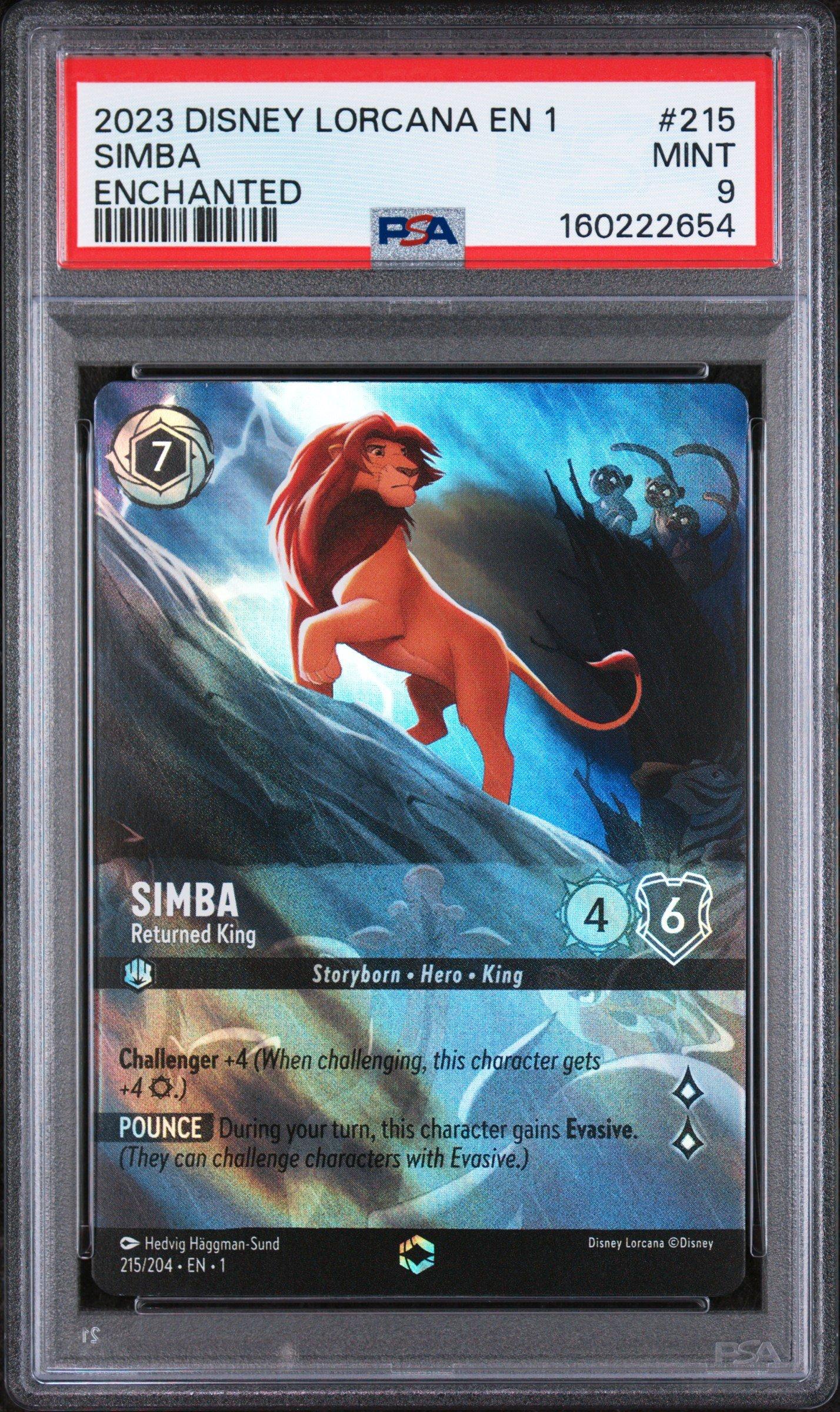 simba lorcana card Simba, King in the Making (foil) (borderless)