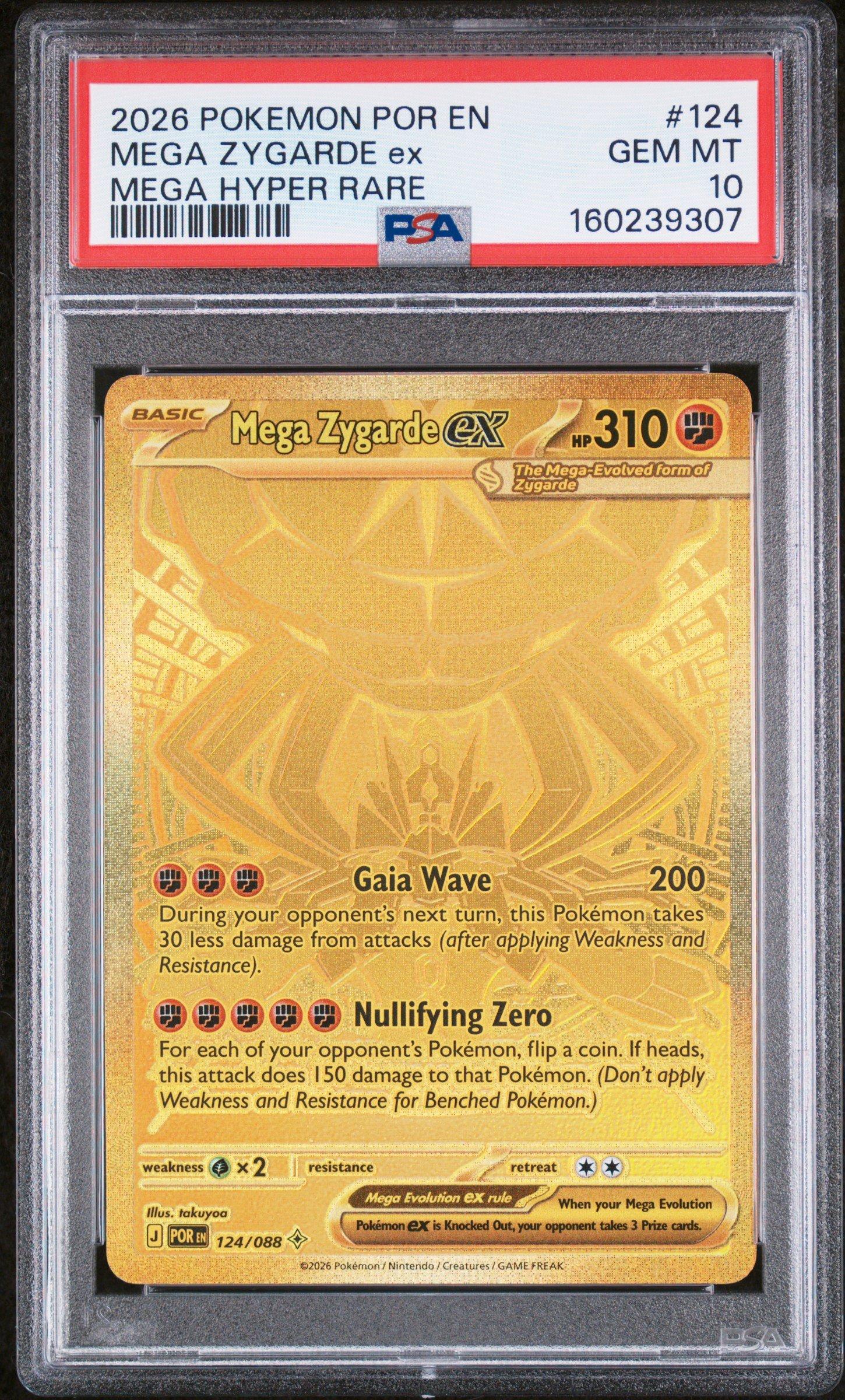 Perfect Order Mega Zygarde Ex 124 PSA 10 Pokemon graded card