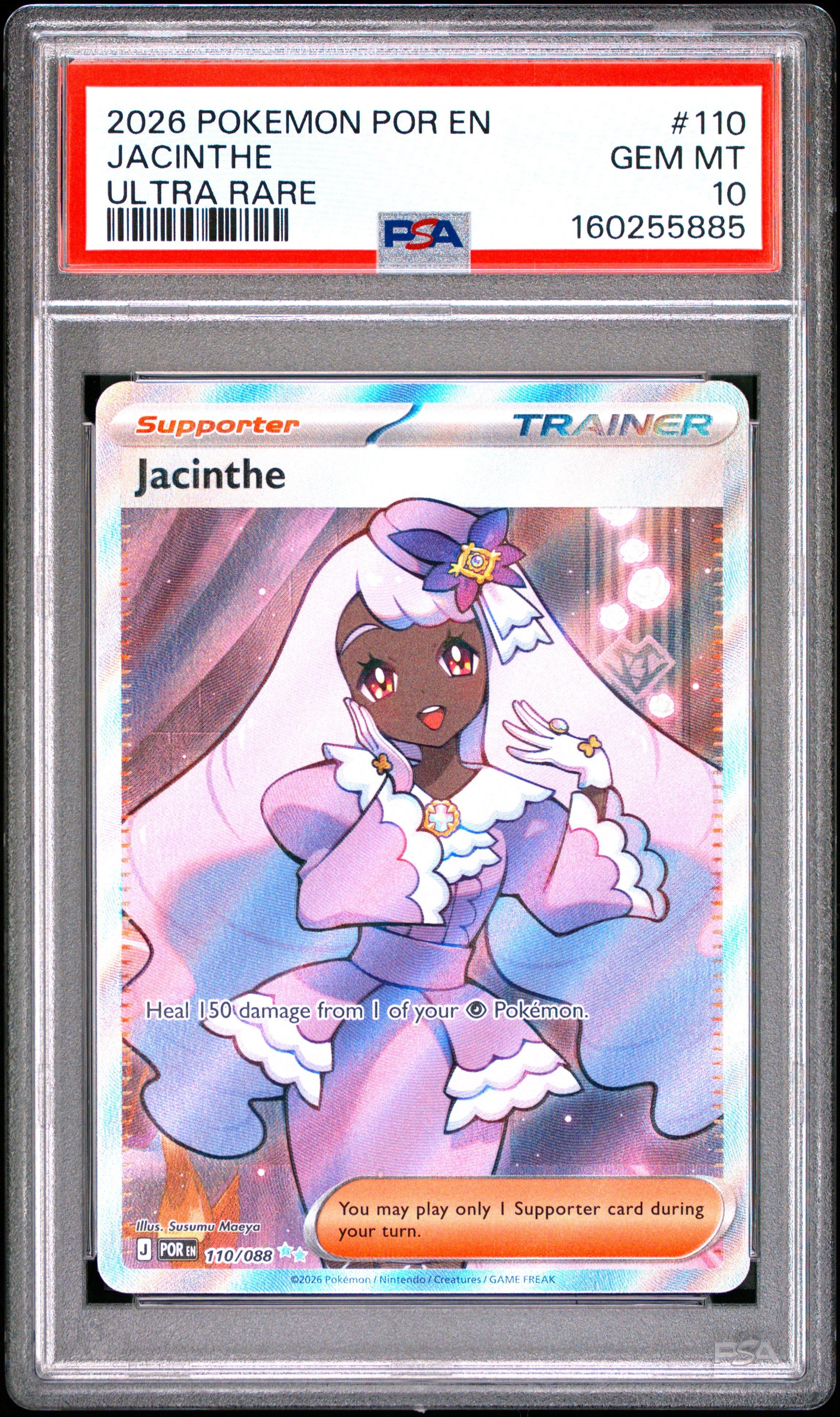 2026 Pokemon Por En-perfect Order 110 Jacinthe Ultra Rare PSA 10