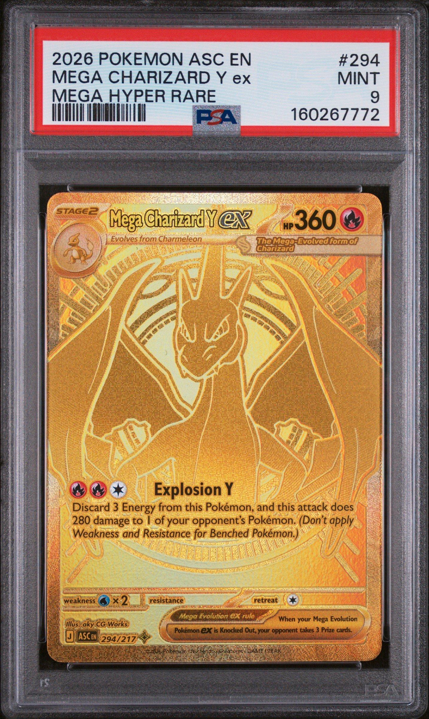 2026 Pokemon Asc En-ascended Heroes 294 Mega Charizard Y Ex Mega