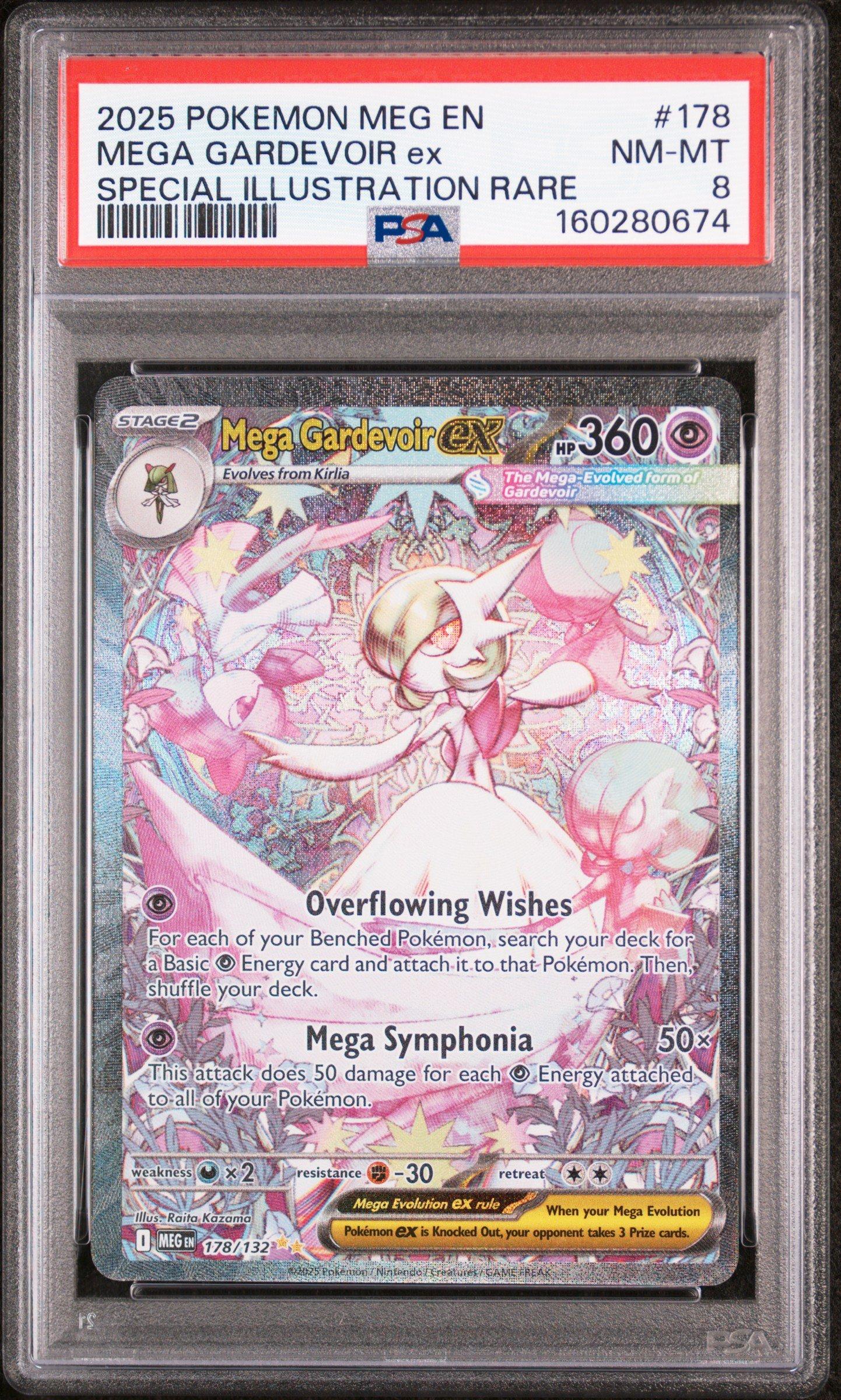 2025 Pokemon Meg En-mega Evolution 178 Mega Gardevoir Ex Special